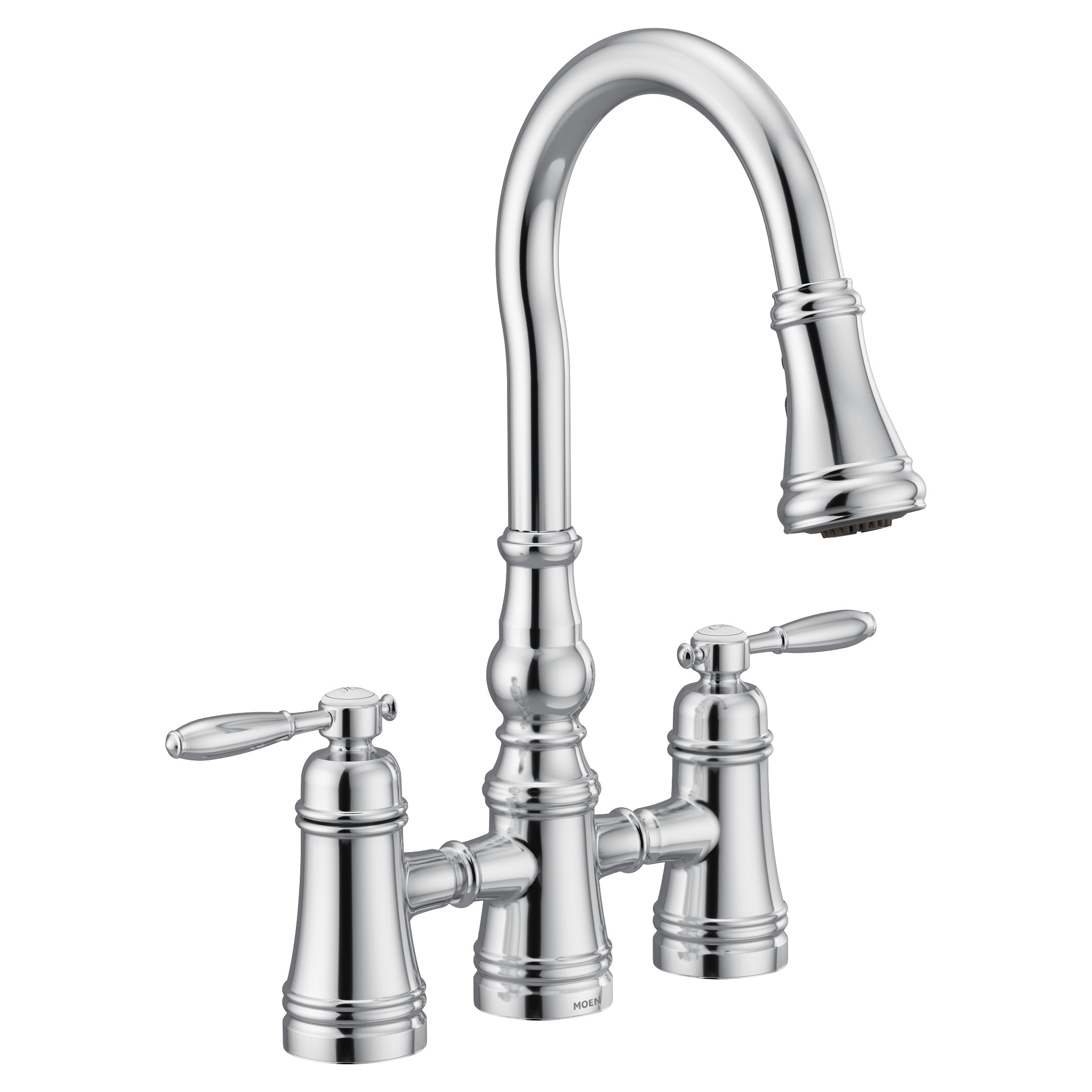 Weymouth Two-Handle High Arc Pulldown Kitchen Faucet