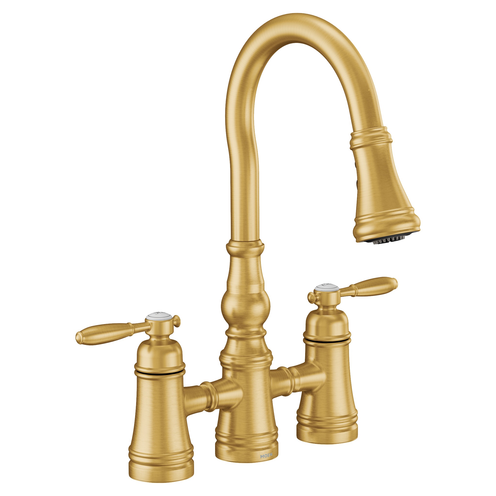 Weymouth Two-Handle High Arc Pulldown Kitchen Faucet
