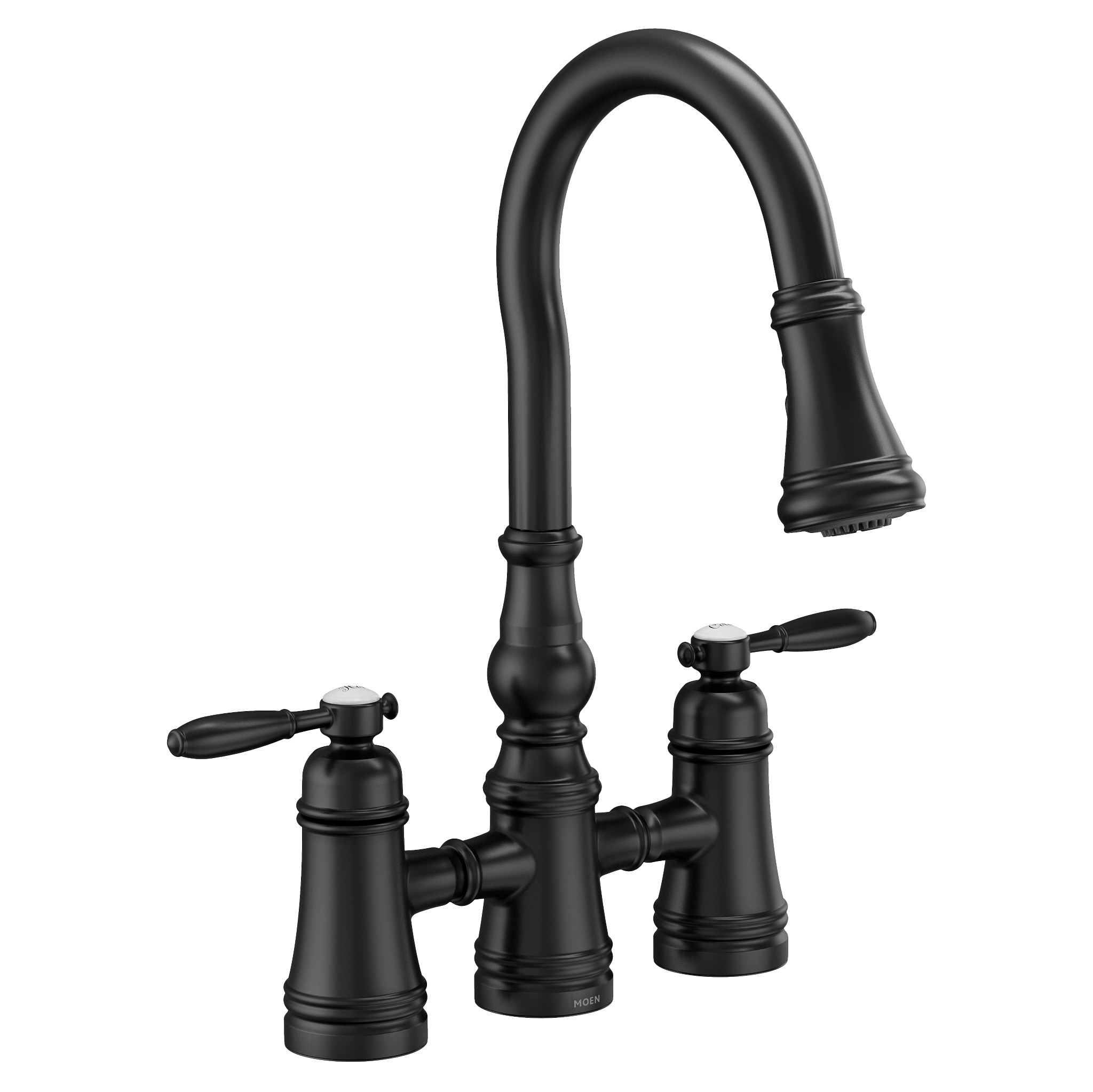 Weymouth Two-Handle High Arc Pulldown Kitchen Faucet