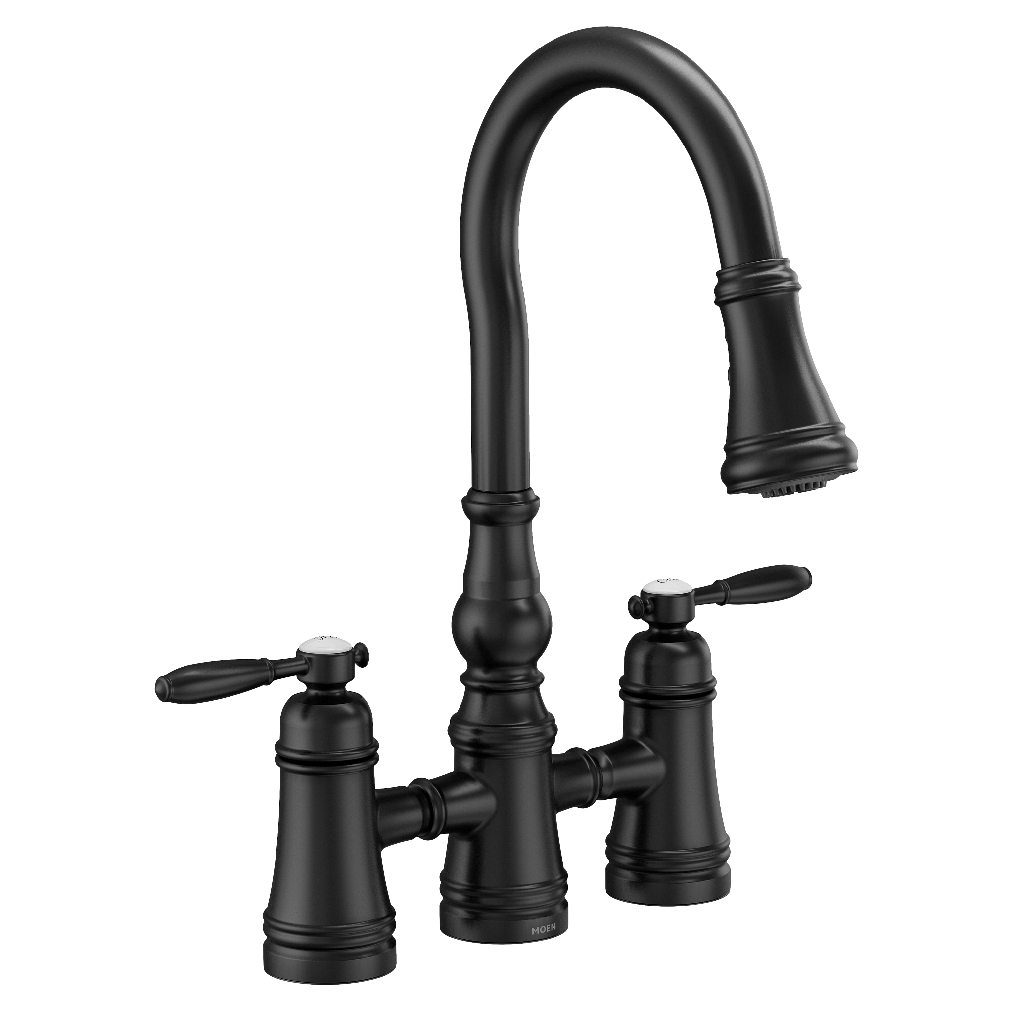 Weymouth Two-Handle High Arc Pulldown Kitchen Faucet — image 1