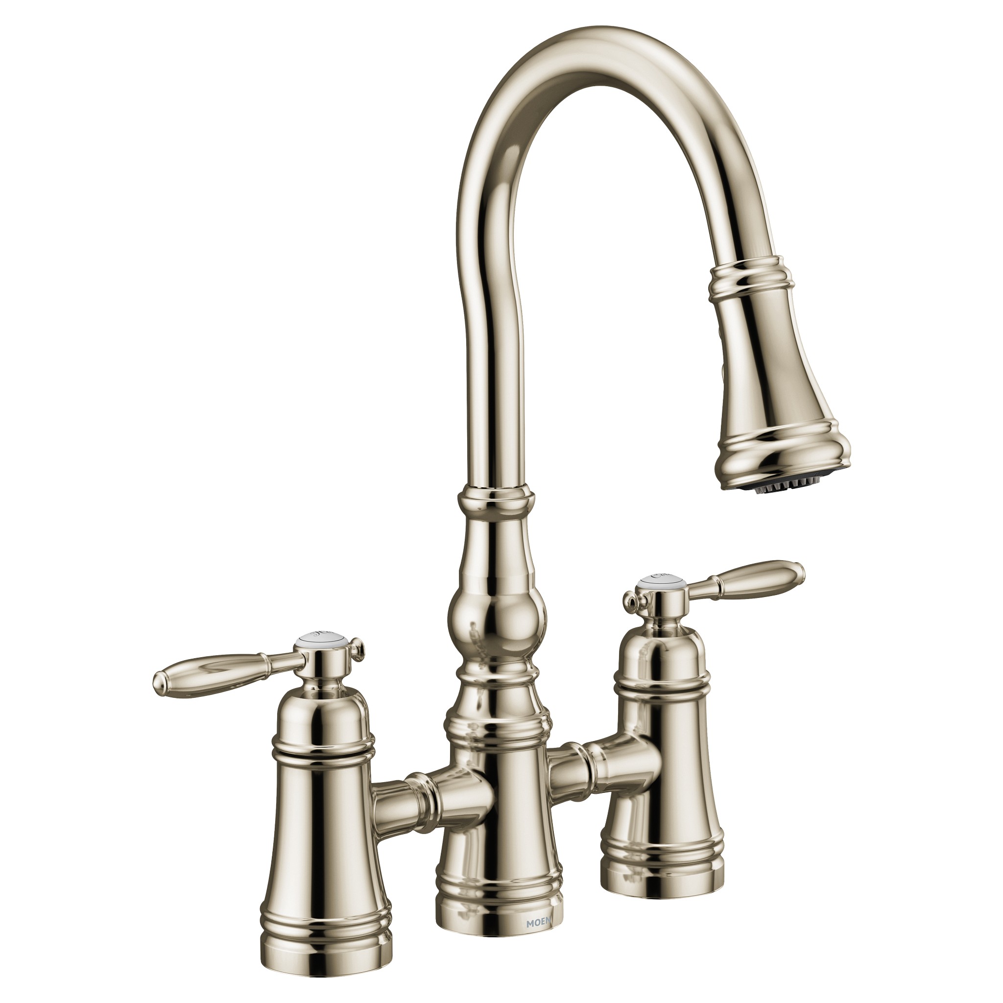 Weymouth Two-Handle High Arc Pulldown Kitchen Faucet