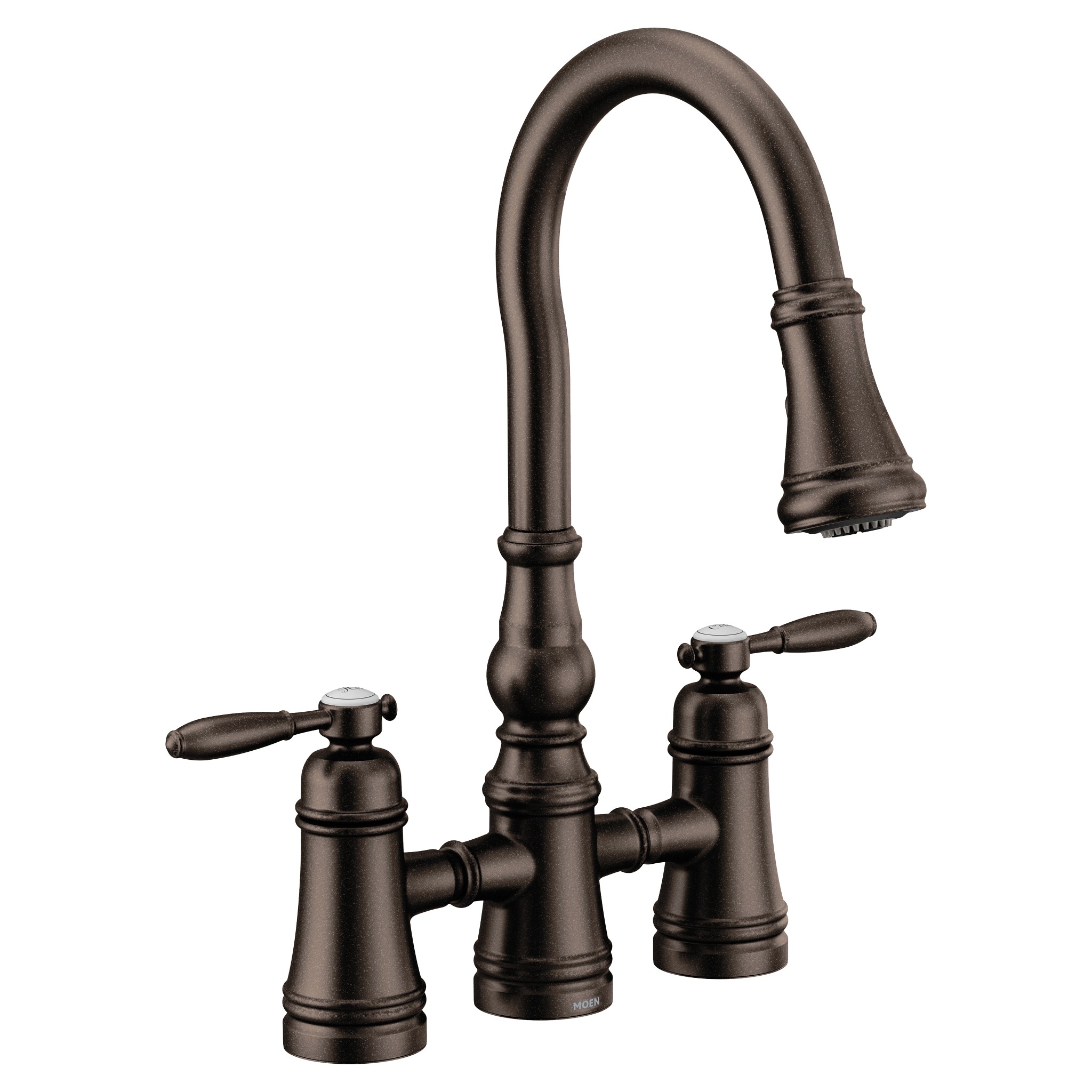 Weymouth Two-Handle High Arc Pulldown Kitchen Faucet