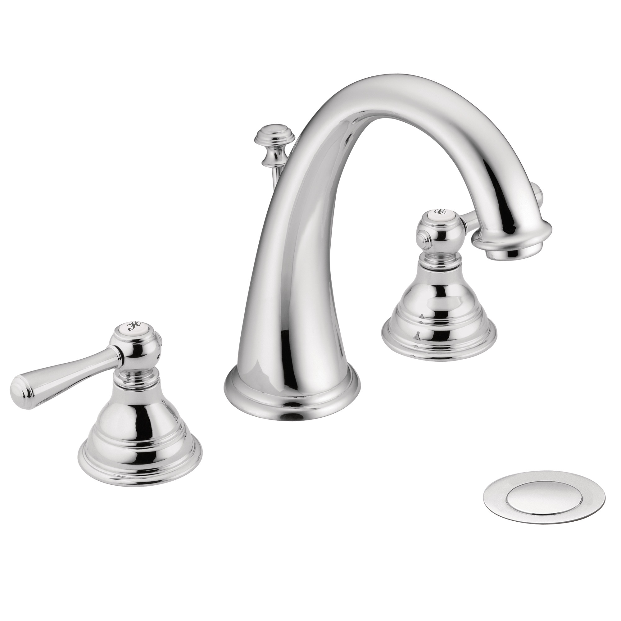 Kingsley Two-Handle High Arc Bathroom Faucet — image 1