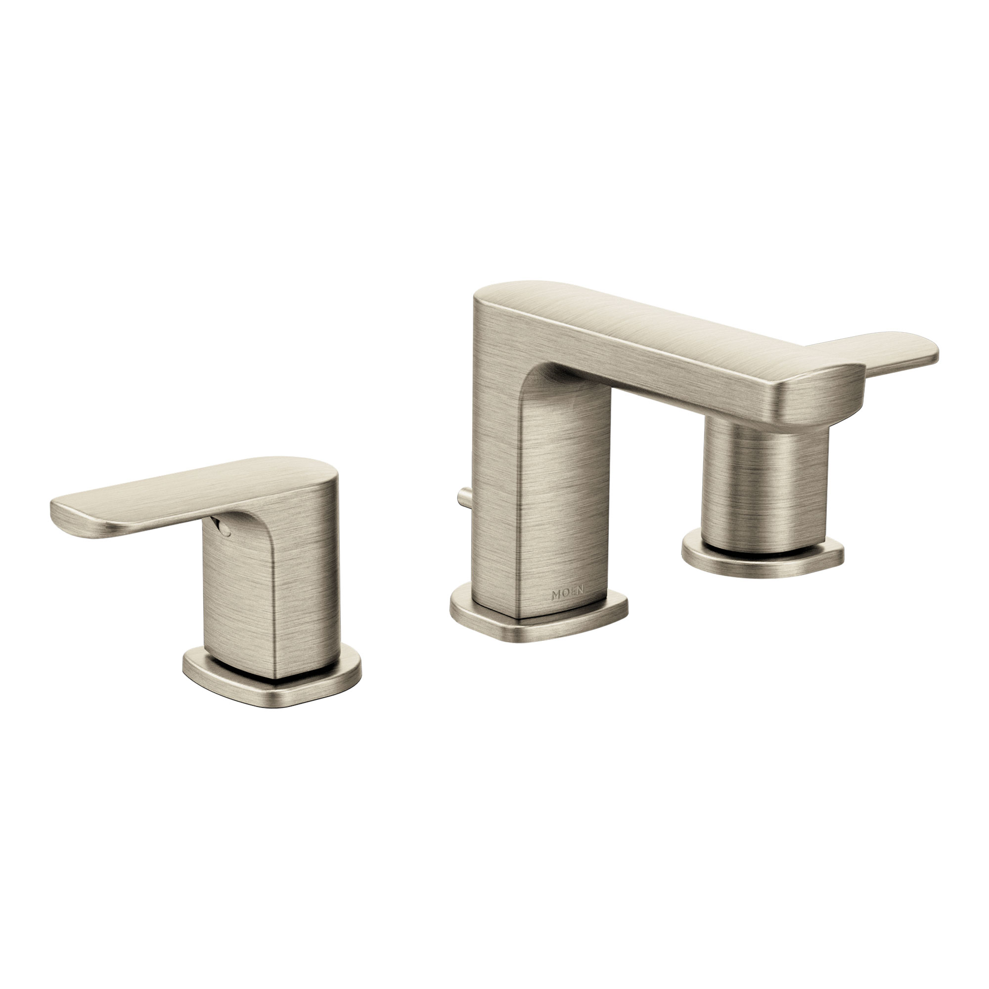 Rizon Chrome Two-Handle Low Arc Bathroom Faucet — image 1