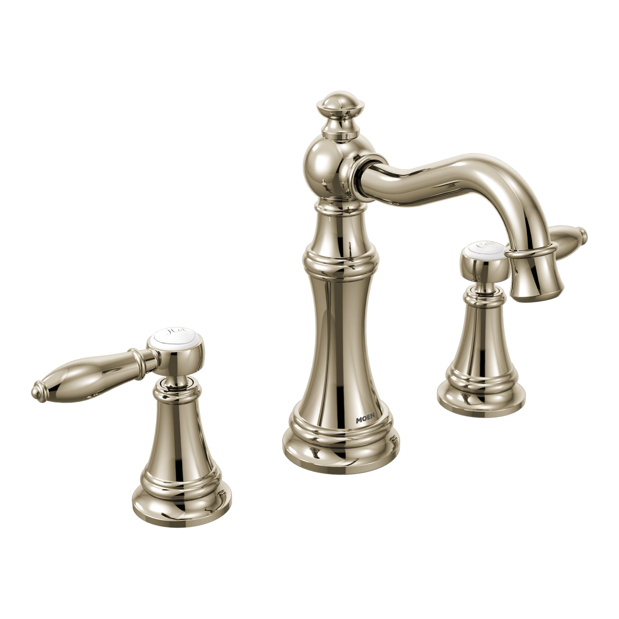 Weymouth Chrome Two-Handle High Arc Bathroom Faucet — image 1
