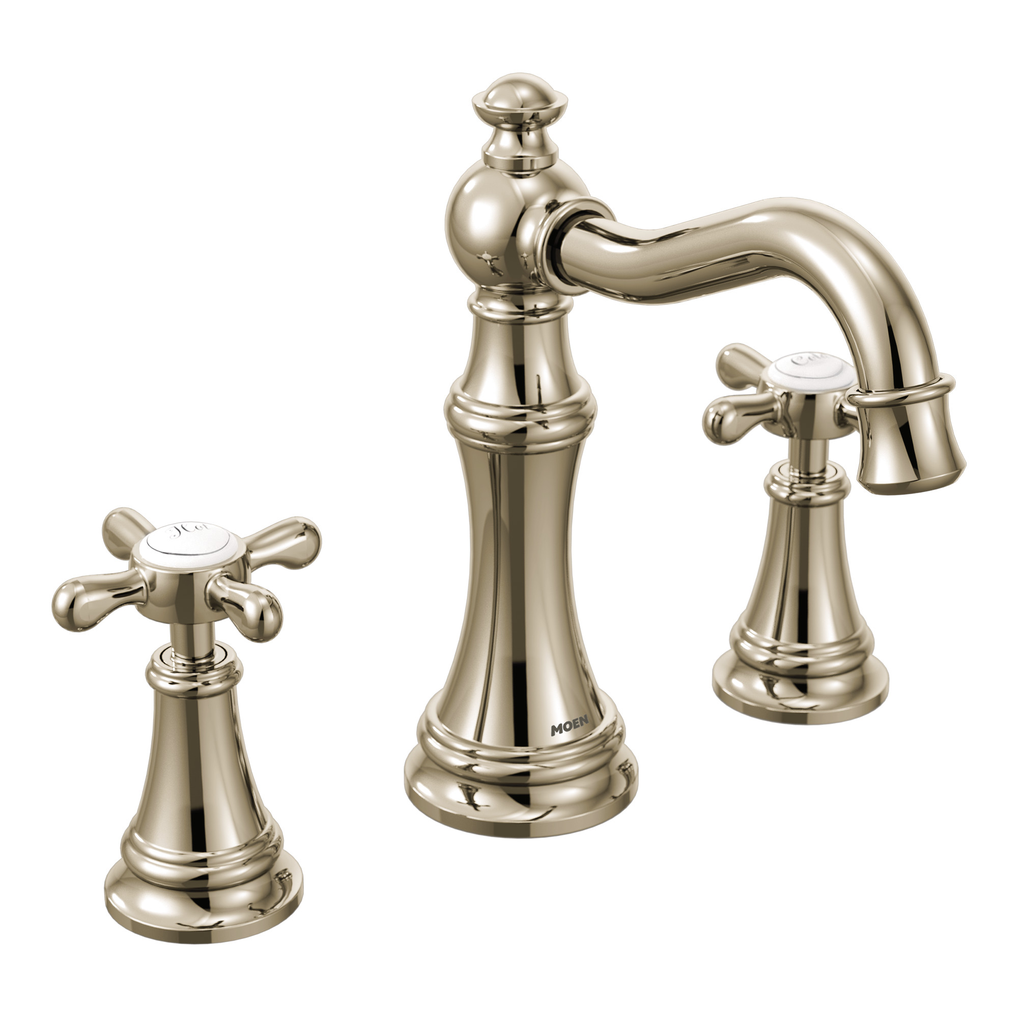 Weymouth Chrome Two-Handle High Arc Bathroom Faucet — image 1