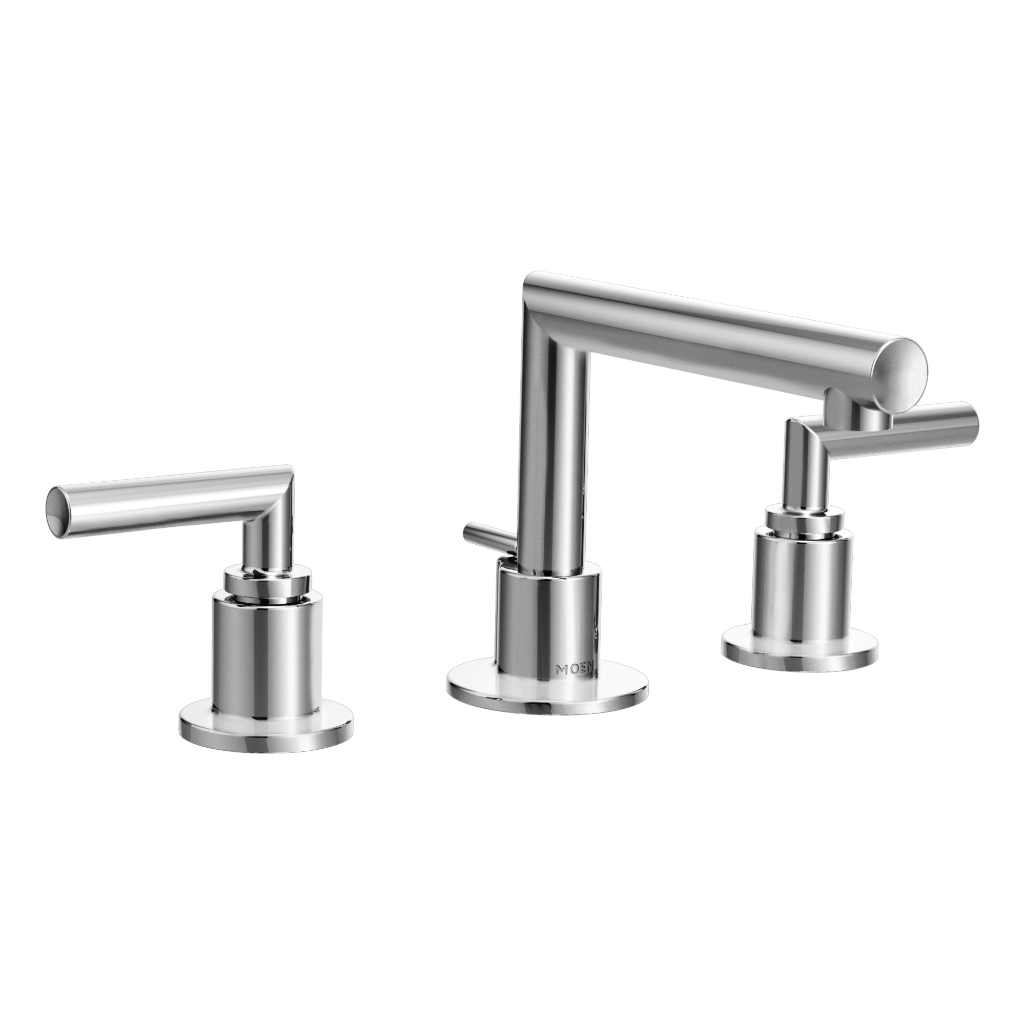Arris Chrome Two-Handle Low Arc Bathroom Faucet — image 1