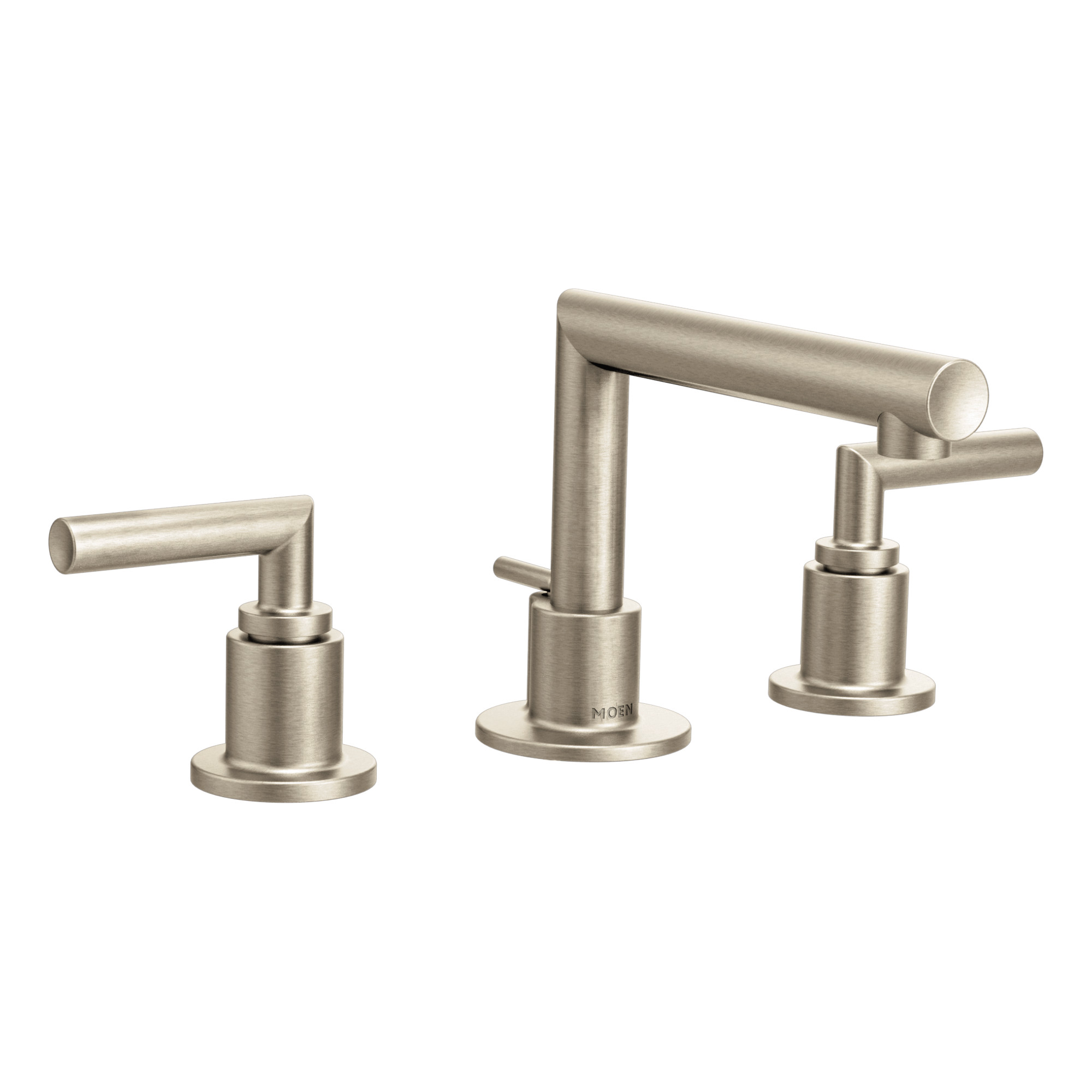Arris Chrome Two-Handle Low Arc Bathroom Faucet — image 1
