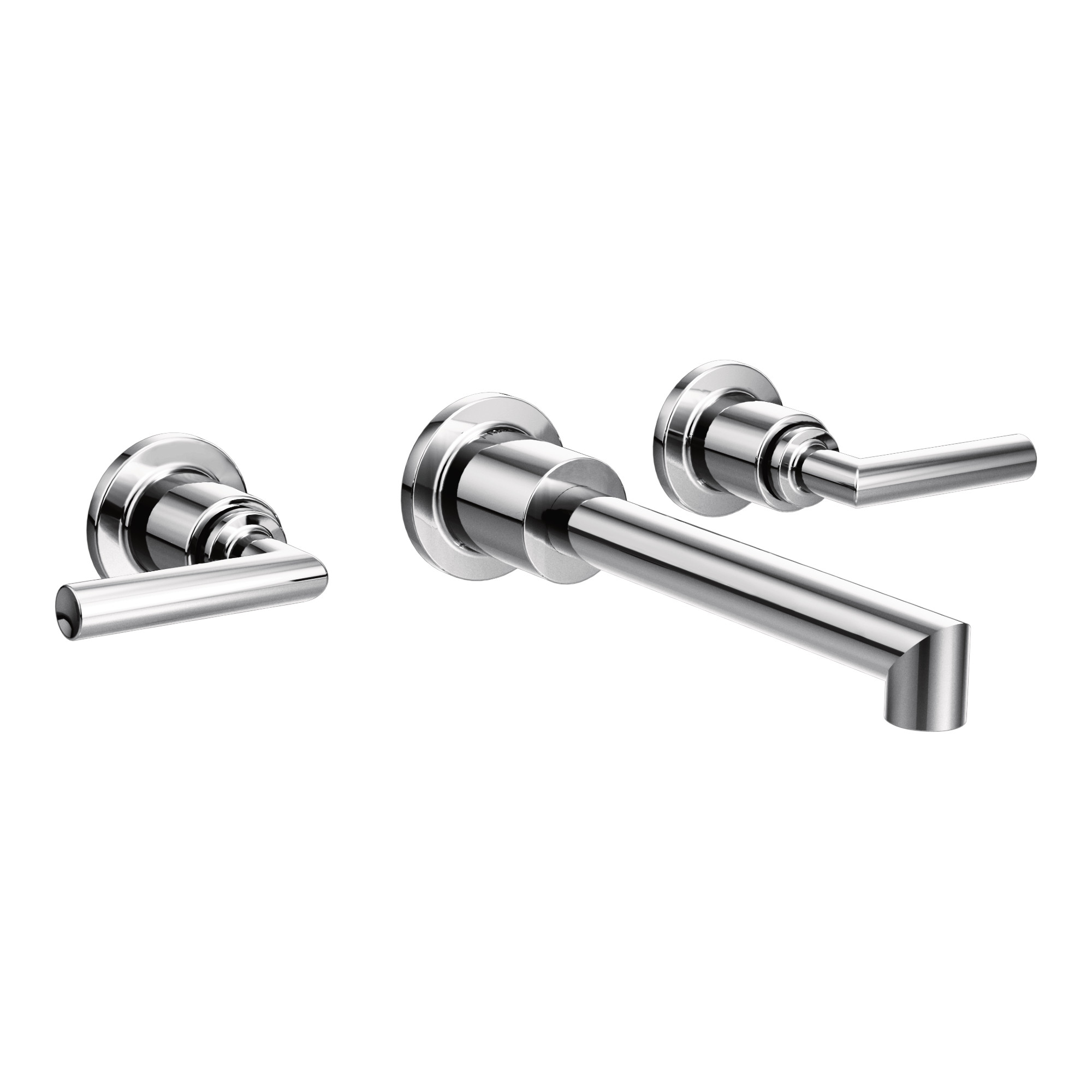 Arris Chrome Two-Handle Wall Mount Bathroom Faucet — image 1