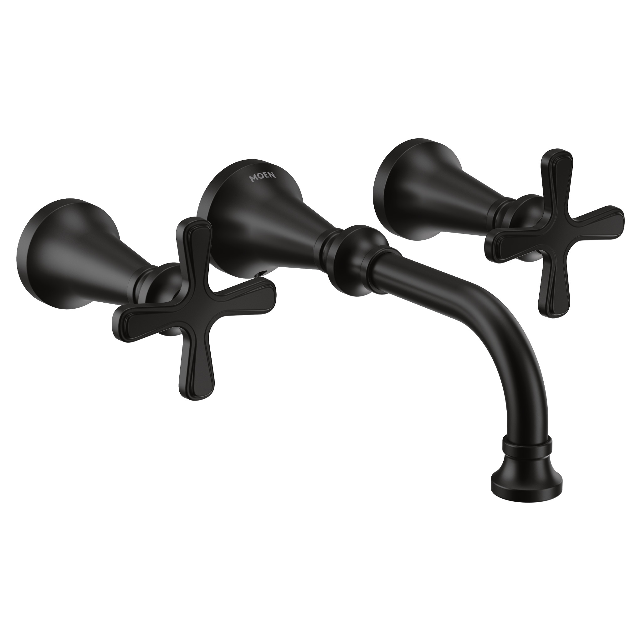 Colinet Chrome two-handle wall mount bathroom faucet — image 1