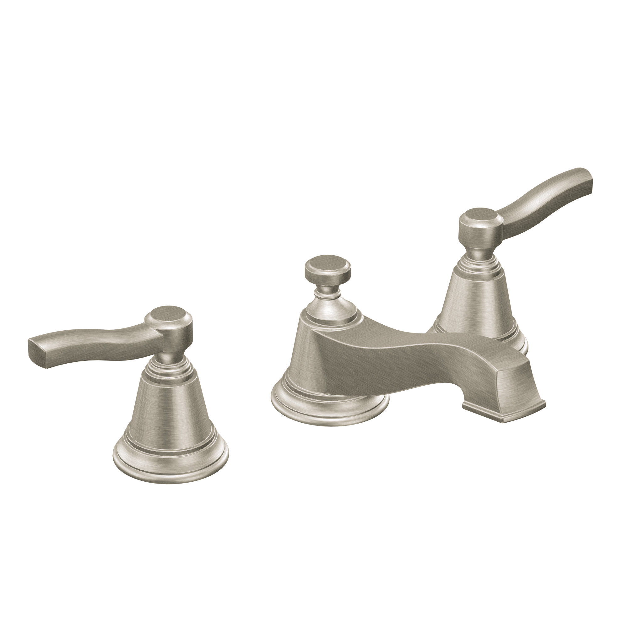 Rothbury Chrome Two-Handle Low Arc Bathroom Faucet — image 1