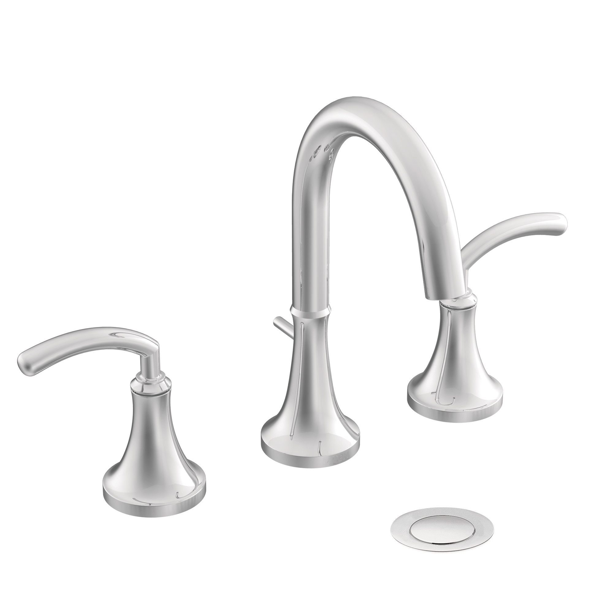 Icon Chrome Two-Handle High Arc Bathroom Faucet — image 1