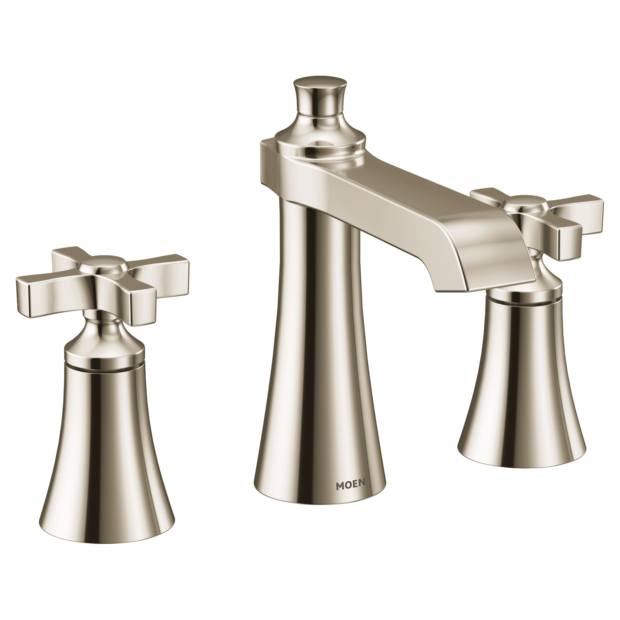 Flara Chrome Two-Handle High Arc Bathroom Faucet — image 1