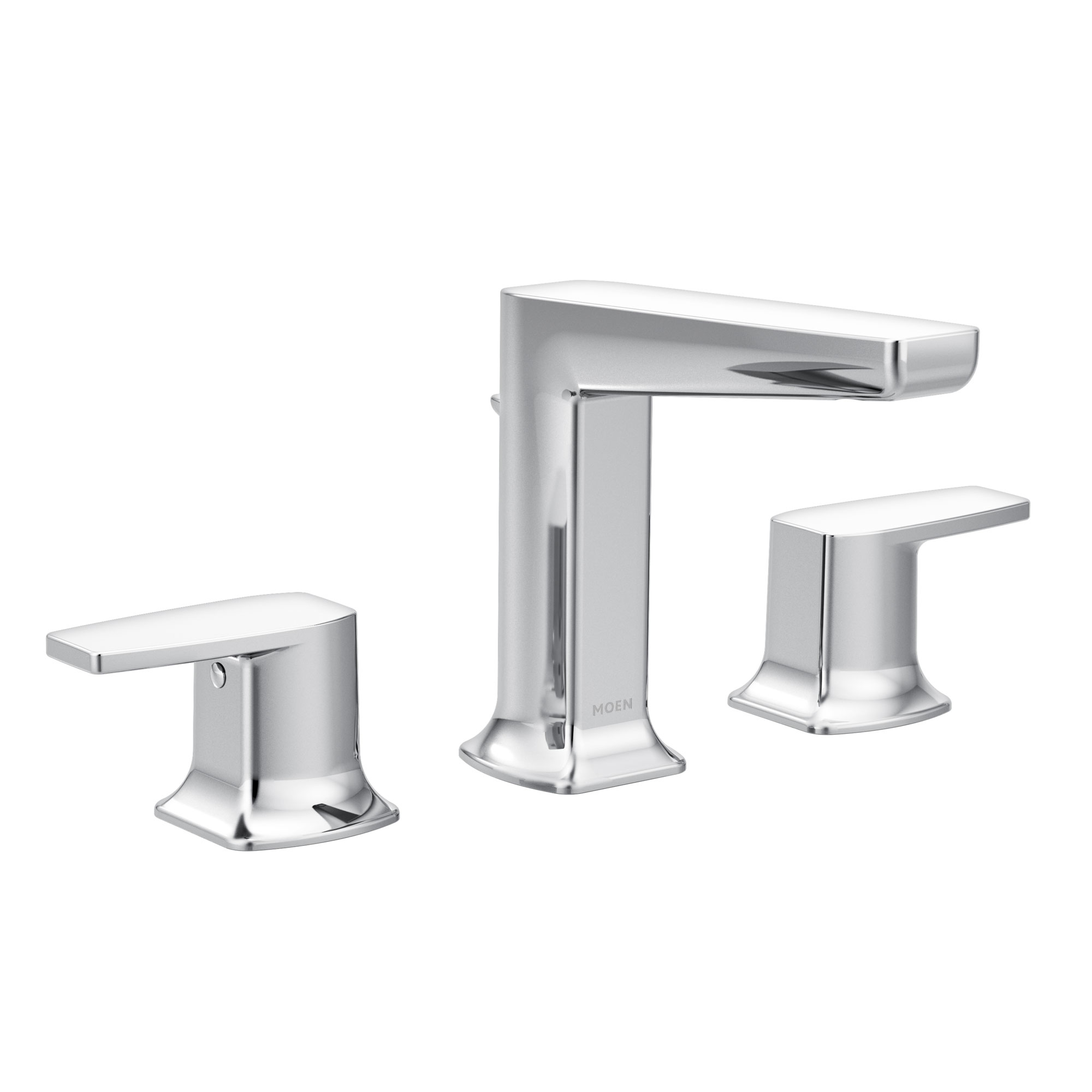 Via Chrome Two-Handle Low Arc Bathroom Faucet — image 1