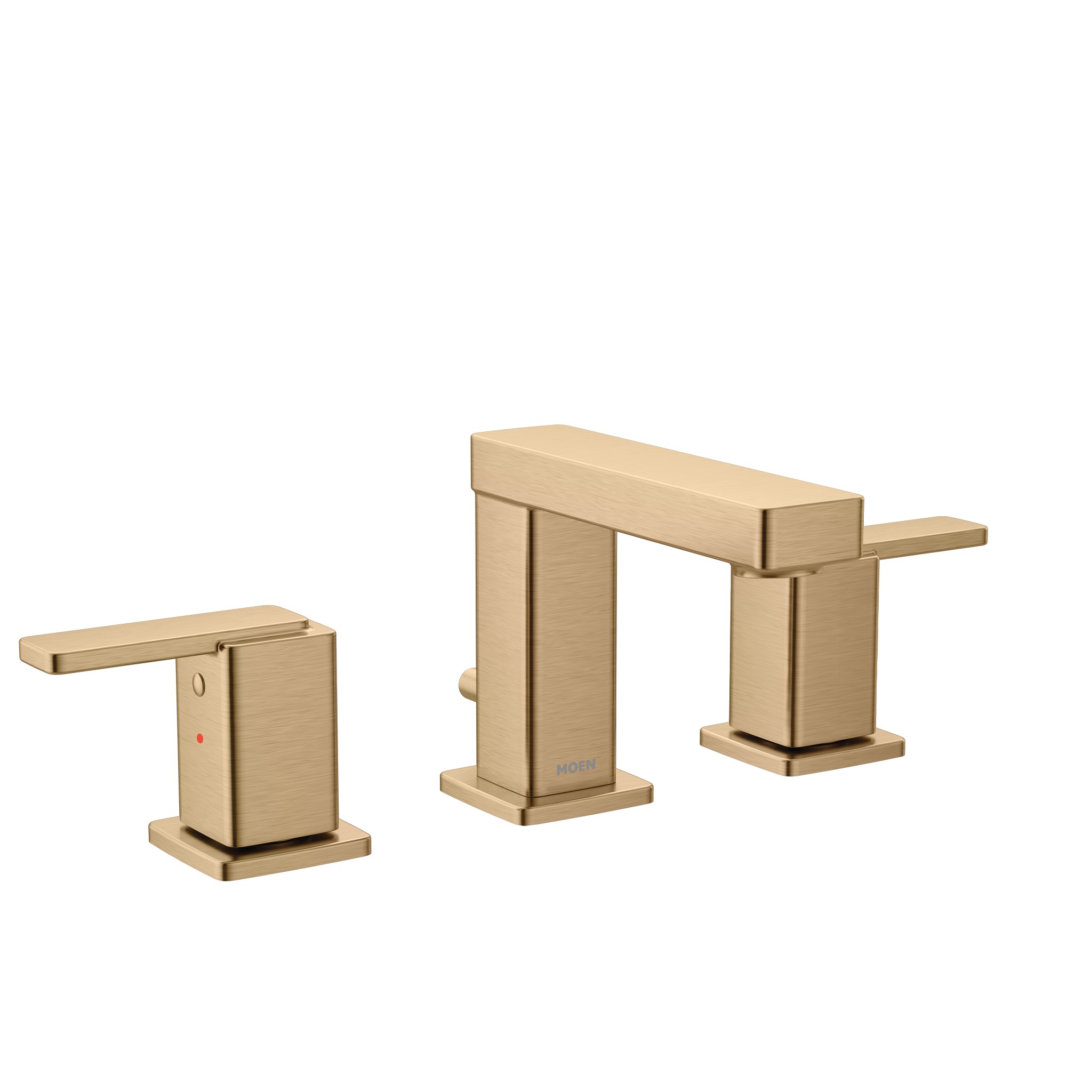 Iver Chrome two-handle high arc bathroom faucet