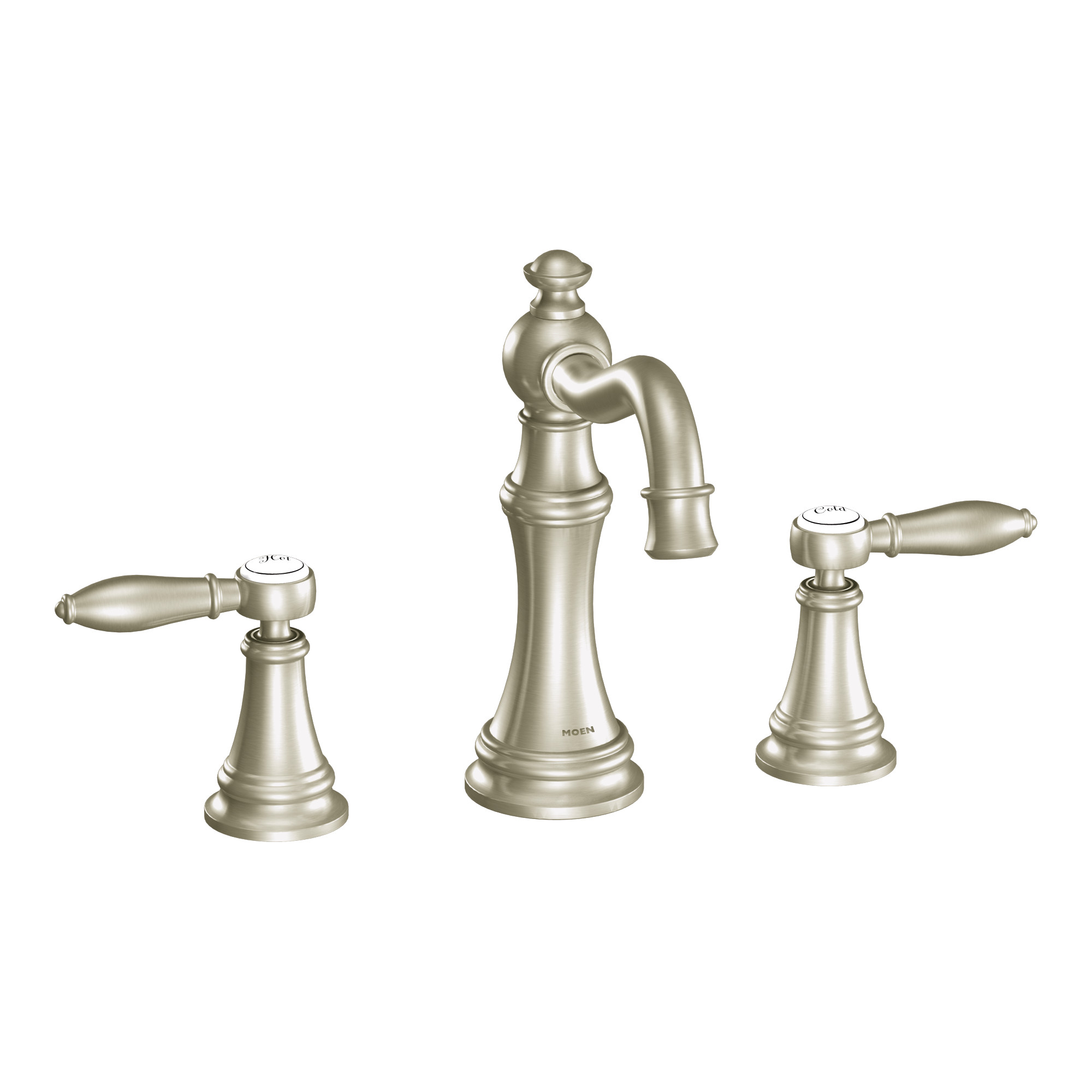 Weymouth Chrome two-handle high arc bathroom faucet — image 1