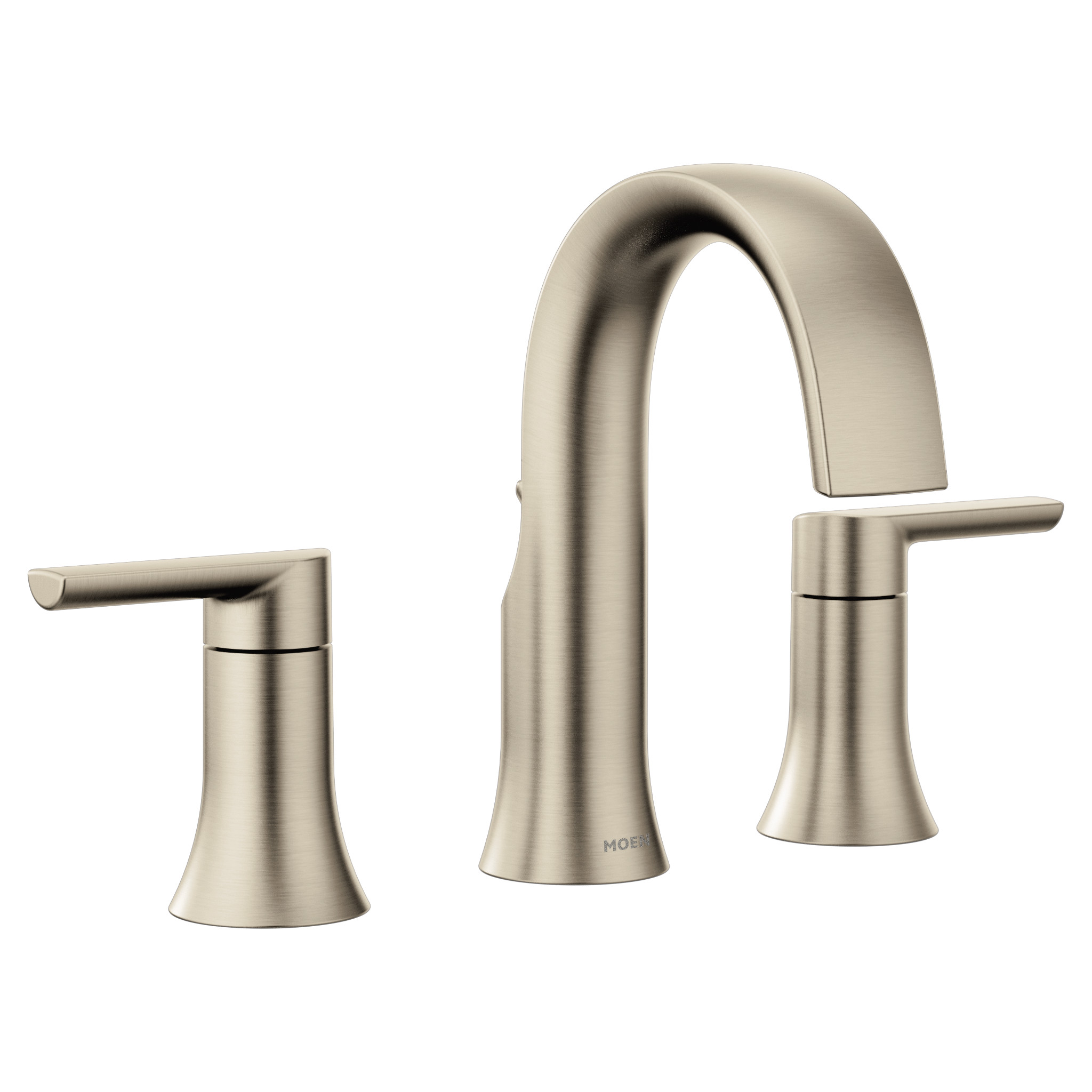 Doux Chrome two-handle high arc bathroom faucet — image 1