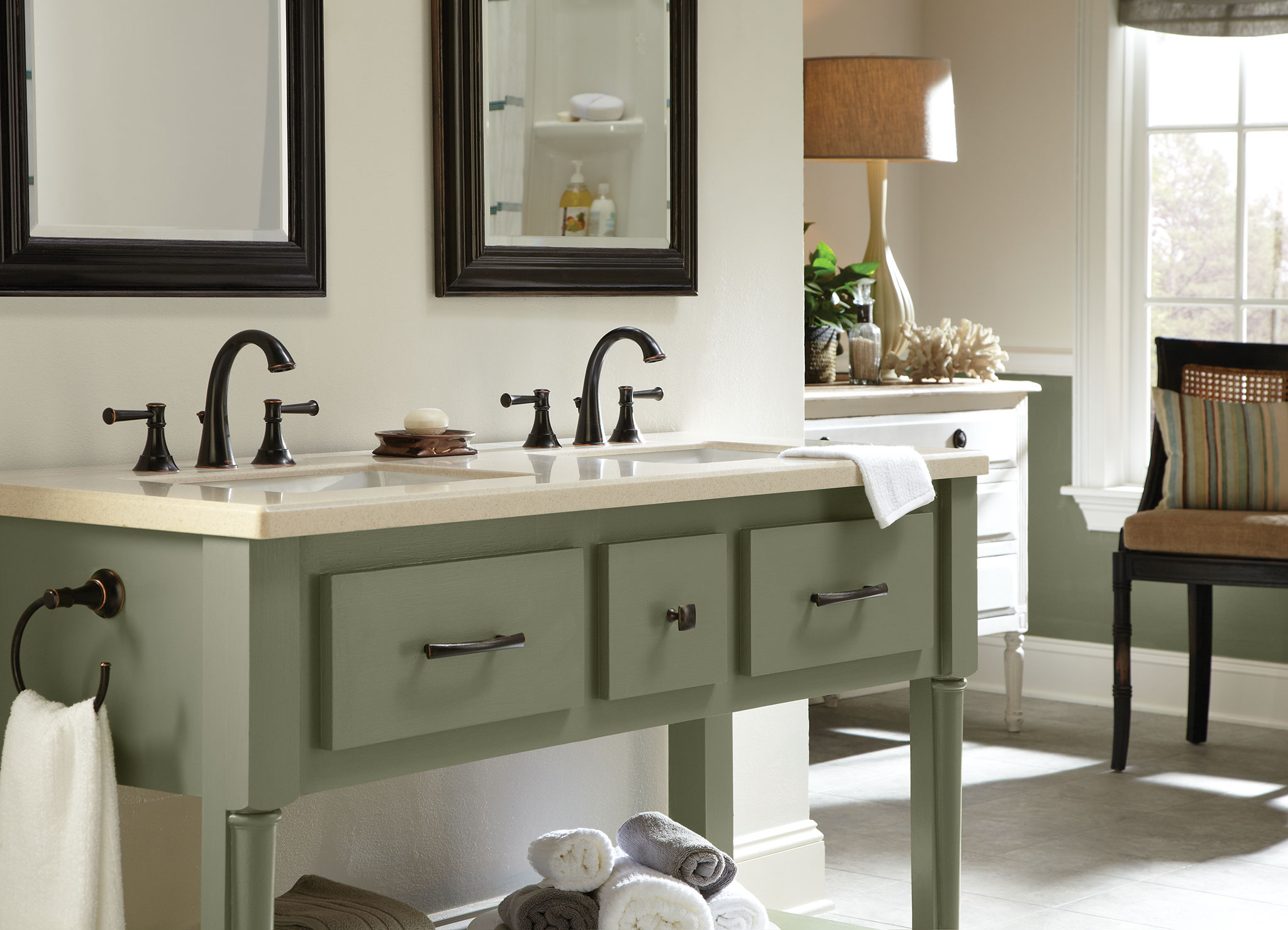 Ashville Two-handle Centerset Bathroom Sink Faucet — thumbnail 2