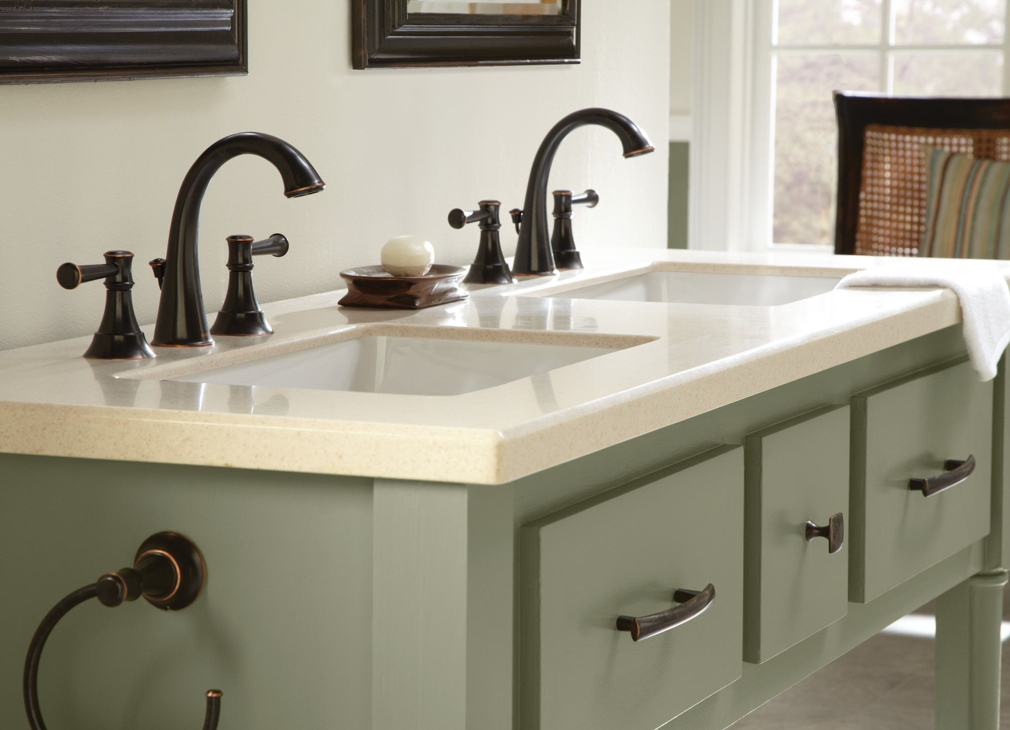 Ashville Two-handle Centerset Bathroom Sink Faucet — thumbnail 3