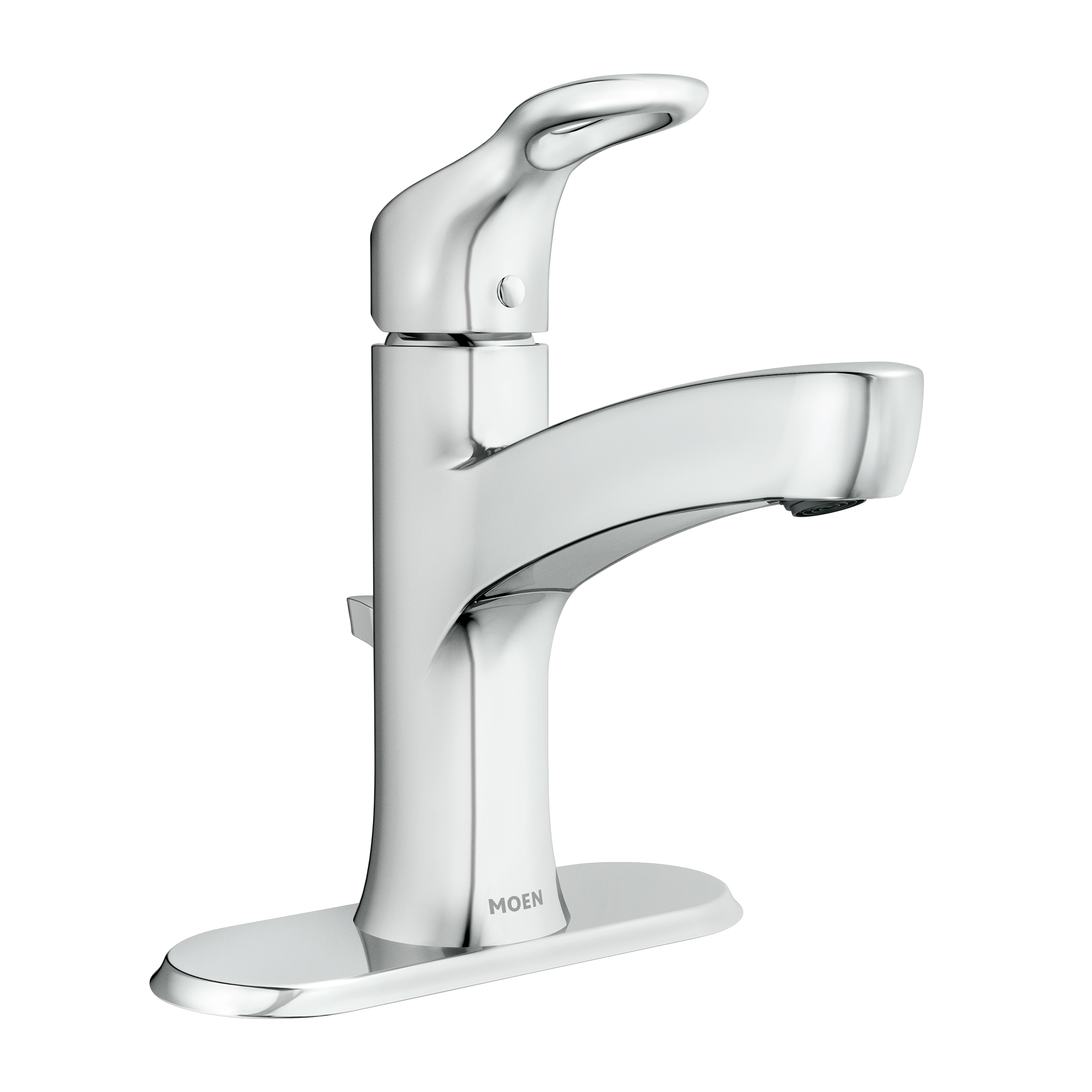 Kleo Chrome one-handle low arc bathroom faucet — image 1
