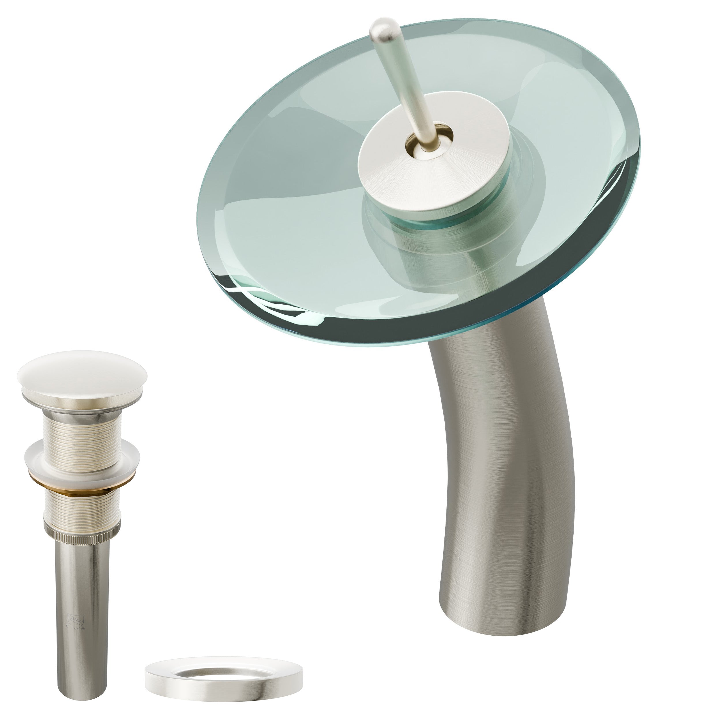 Falls Modern Waterfall Single Hole Vessel Bath Faucet, GF-001 Series — image 1