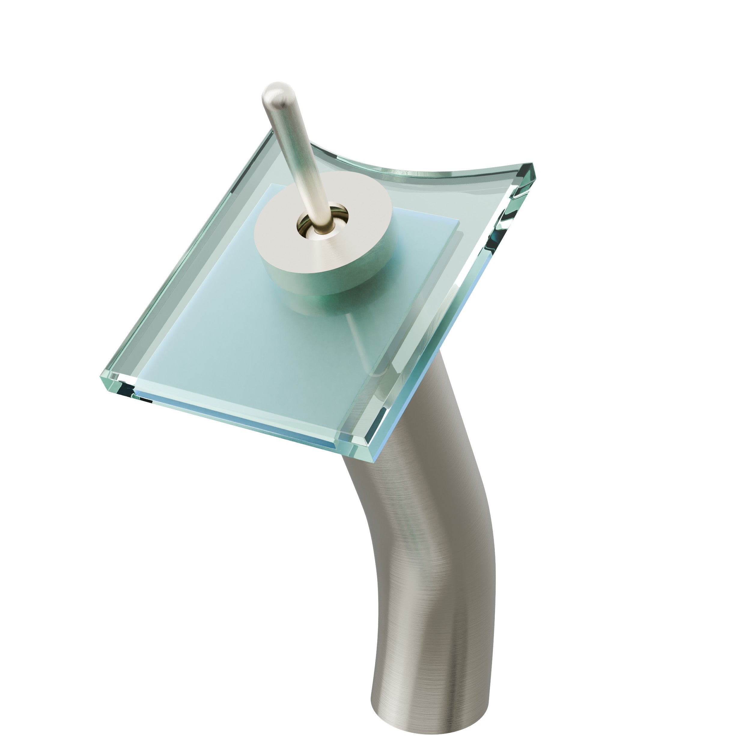 Squared Modern Waterfall Single Hole Vessel Bathroom Faucet, GF-011 Series — image 1