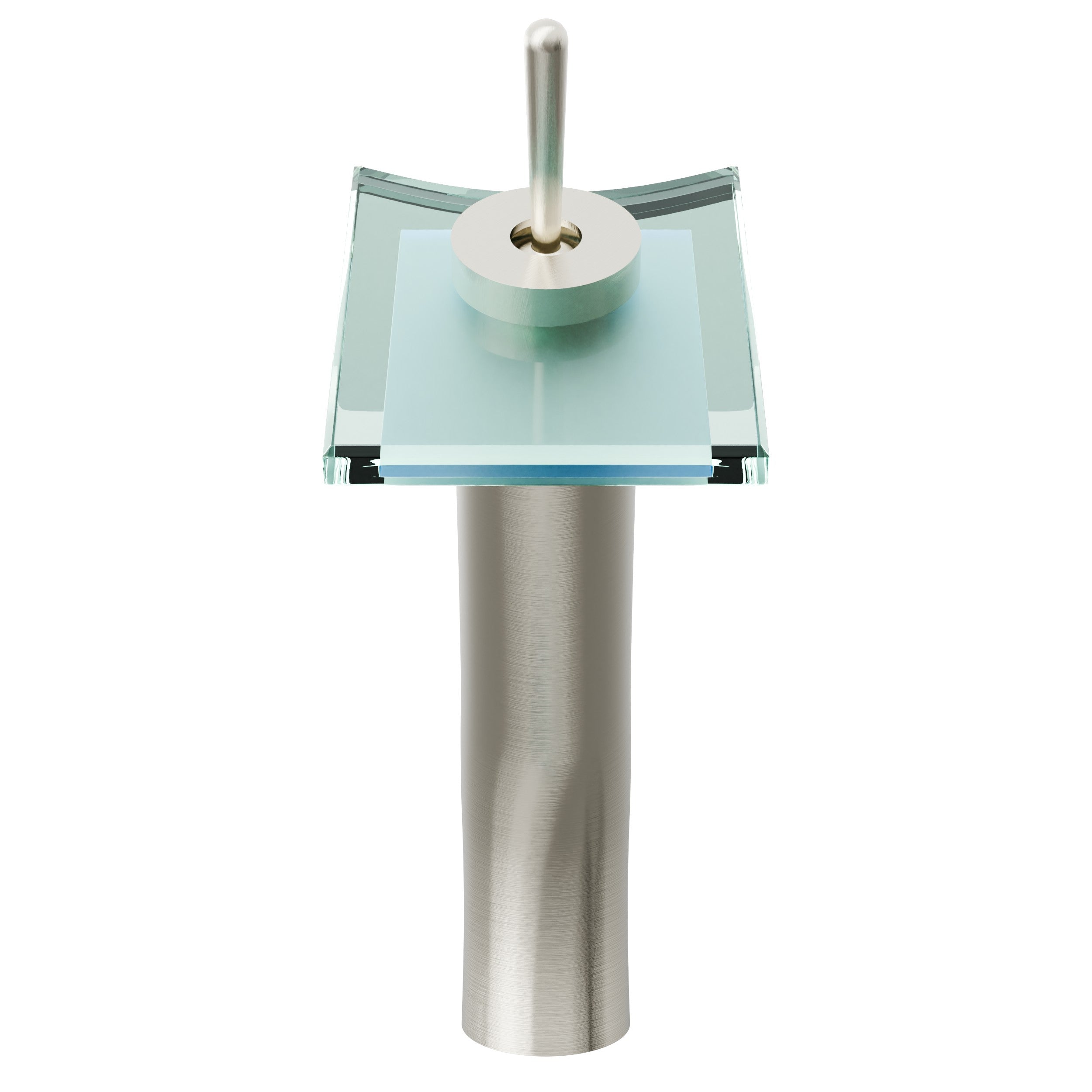 Squared Modern Waterfall Single Hole Vessel Bathroom Faucet, GF-011 Series — thumbnail 2