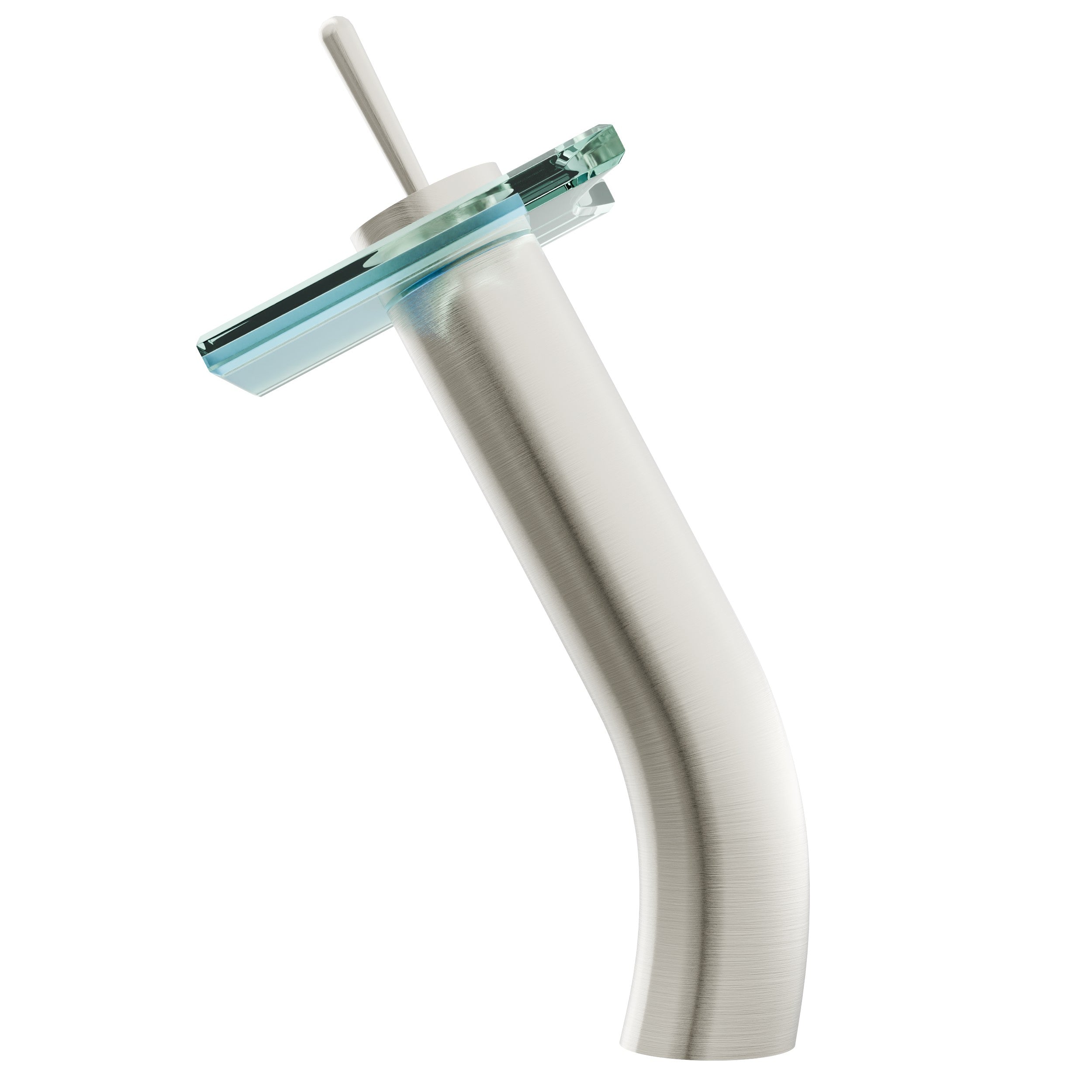 Squared Modern Waterfall Single Hole Vessel Bathroom Faucet, GF-011 Series — thumbnail 3