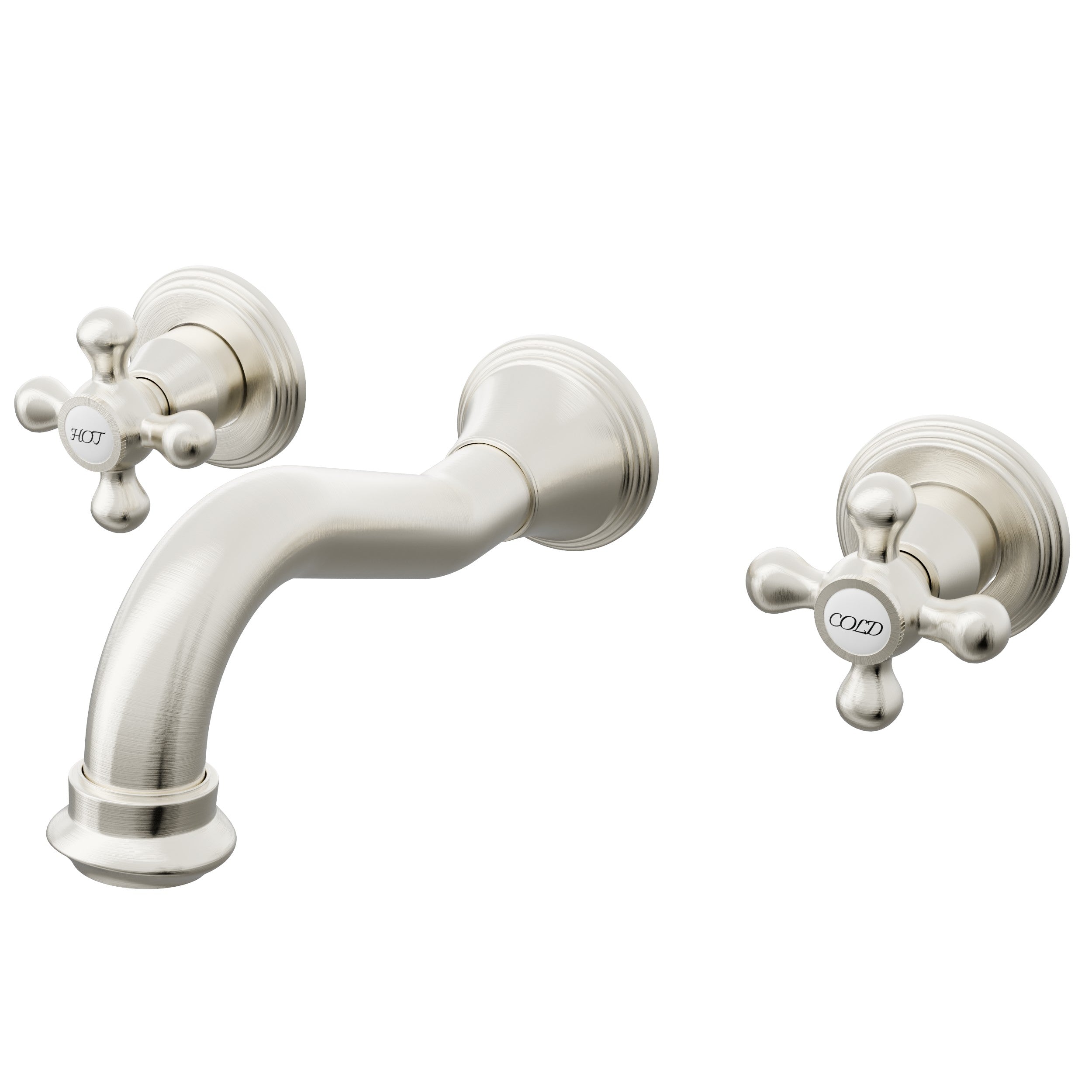 Ria Two Handle Wall Mount Bathroom Faucet Series, NBF-W03 — image 1