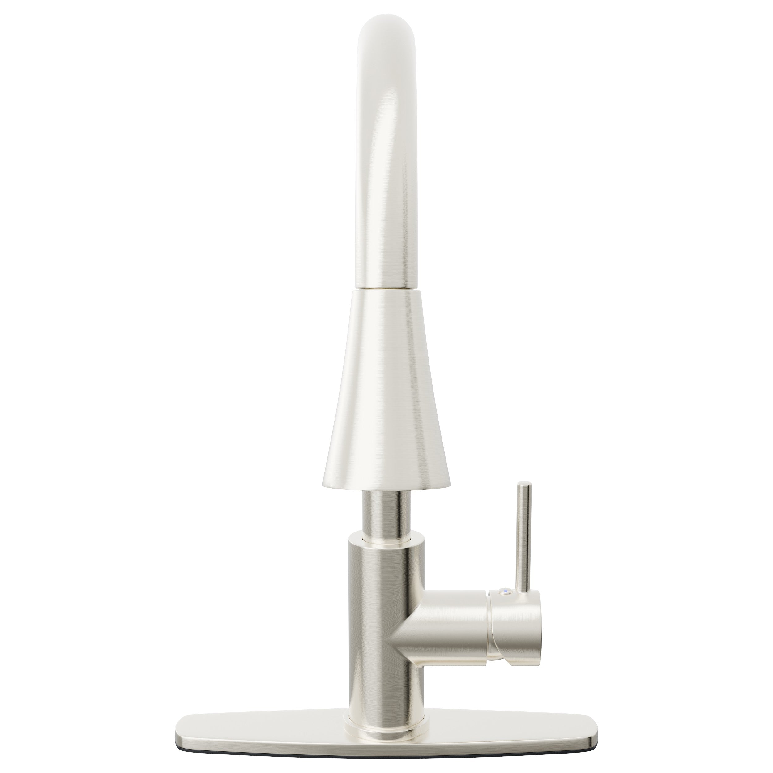 Dual Action Single-Handle Pull-Down Sprayer Kitchen Faucet w/ Deck Plate, NKF-H14 — thumbnail 2