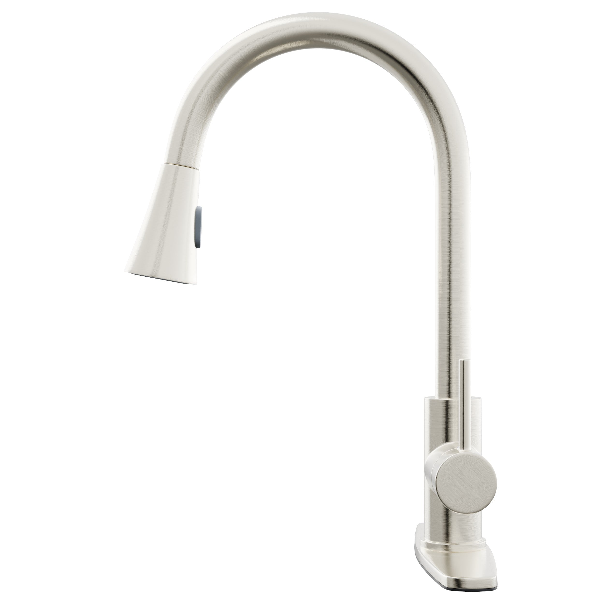 Dual Action Single-Handle Pull-Down Sprayer Kitchen Faucet w/ Deck Plate, NKF-H14 — thumbnail 3