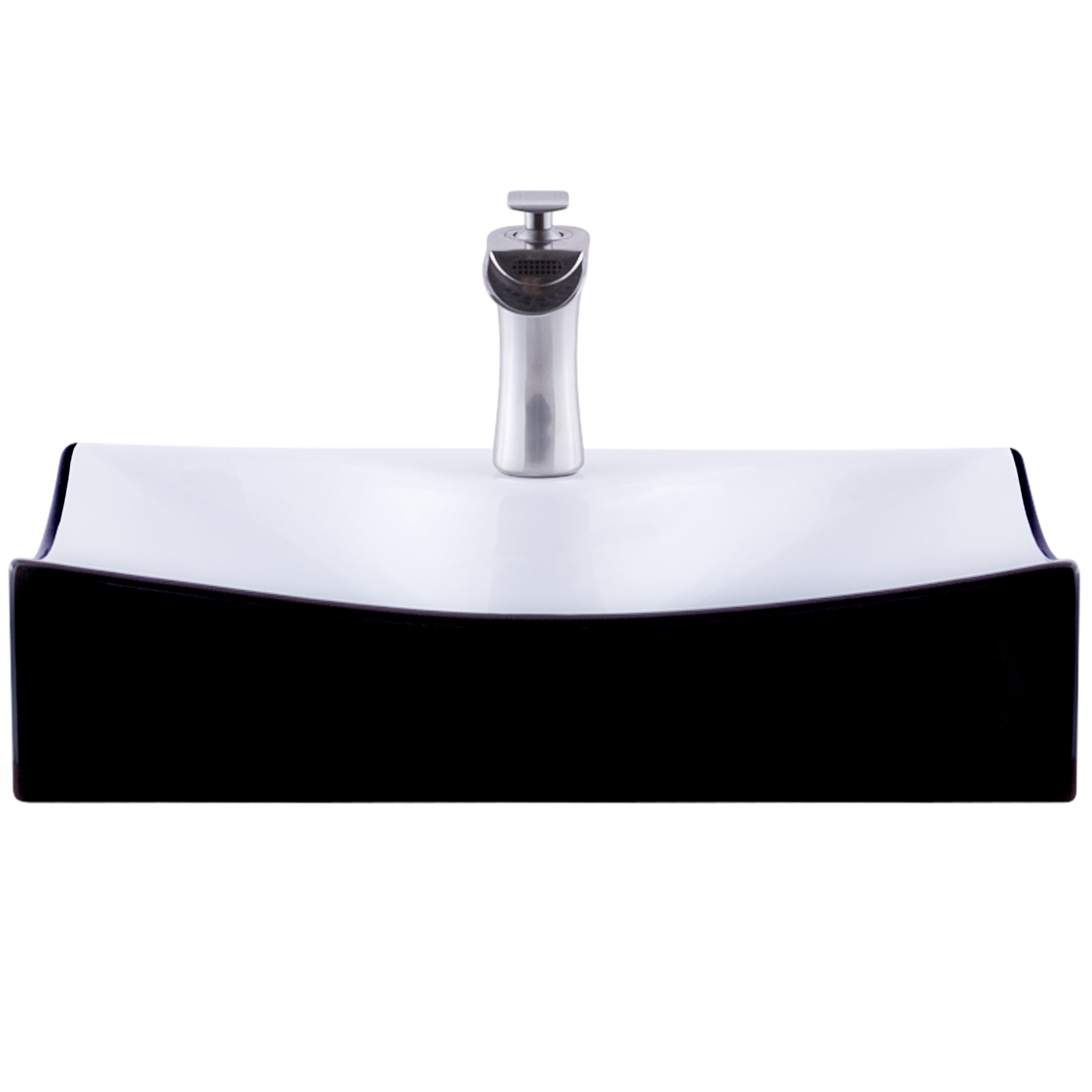 Rectangular Black/White Porcelain Sink Combo NSFC-01134BW365S Series — thumbnail 3