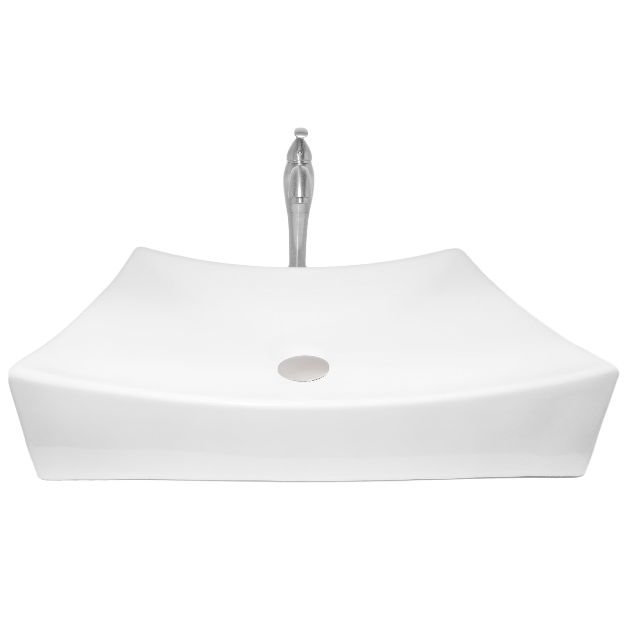 Rectangular Porcelain Vessel Bath Sink Combo NSFC-01141116 Series — thumbnail 2