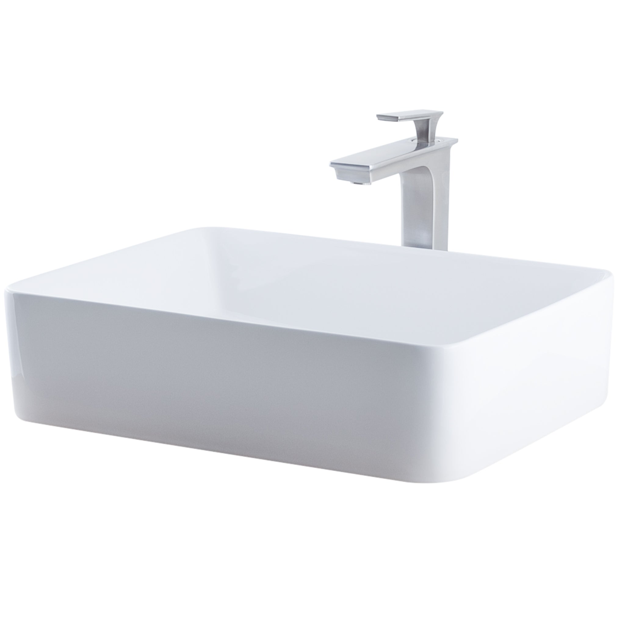 Contemporary Rectangular Porcelain Sink Combo NSFC-01321368 Series — thumbnail 2