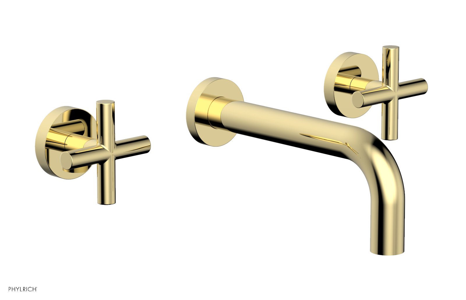 TRANSITION - Wall Lavatory Set 7 1/2" Spout - Cross Handles 120-11 — image 1