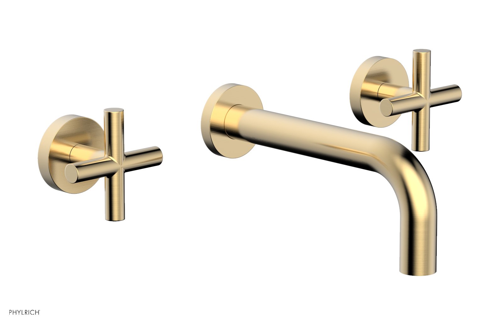 TRANSITION - Wall Lavatory Set 7 1/2" Spout - Cross Handles 120-11 — thumbnail 2
