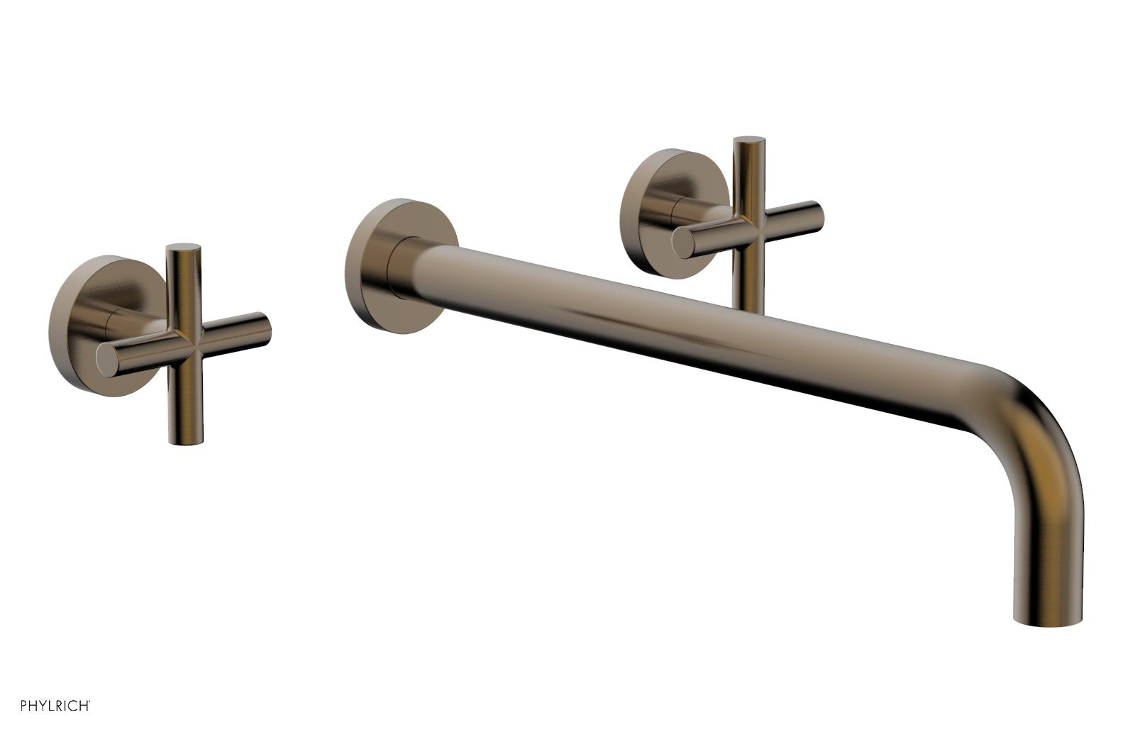 TRANSITION - Wall Lavatory Set 14" Spout - Cross Handles 120-11-14 — image 1