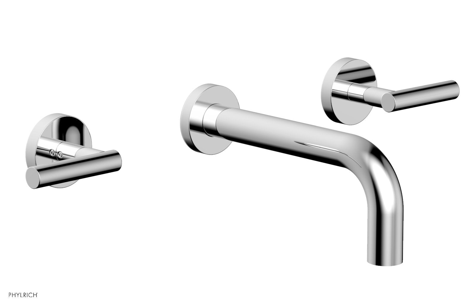 TRANSITION - Wall Lavatory Set 7 1/2" Spout - Lever Handles 120-12 — thumbnail 2