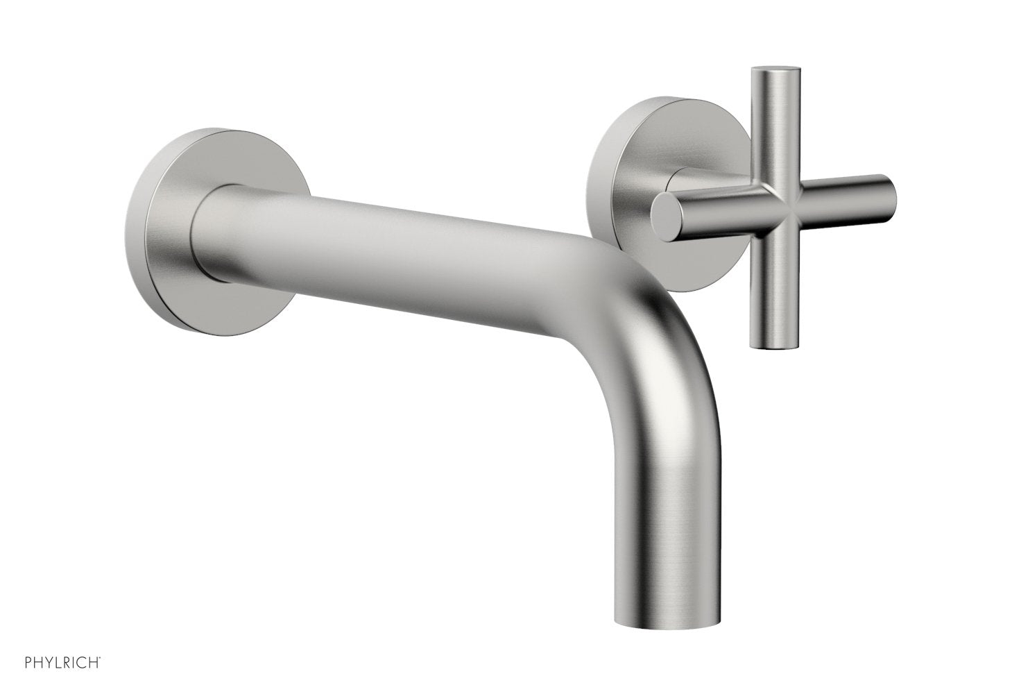 TRANSITION - Single Handle Wall Lavatory Set - Cross Handles 120-15 — thumbnail 2