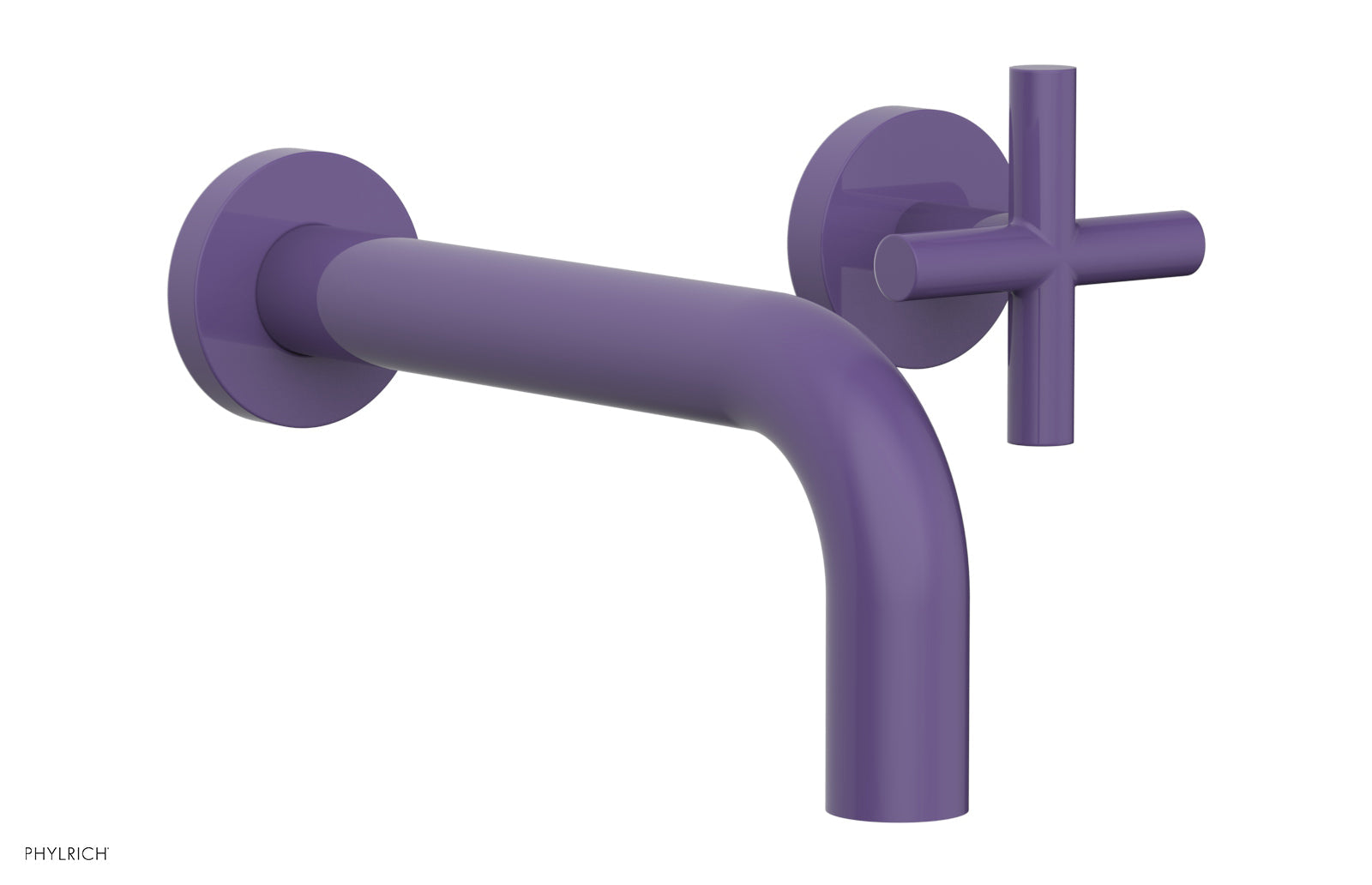 TRANSITION - Single Handle Wall Lavatory Set - Cross Handles 120-15