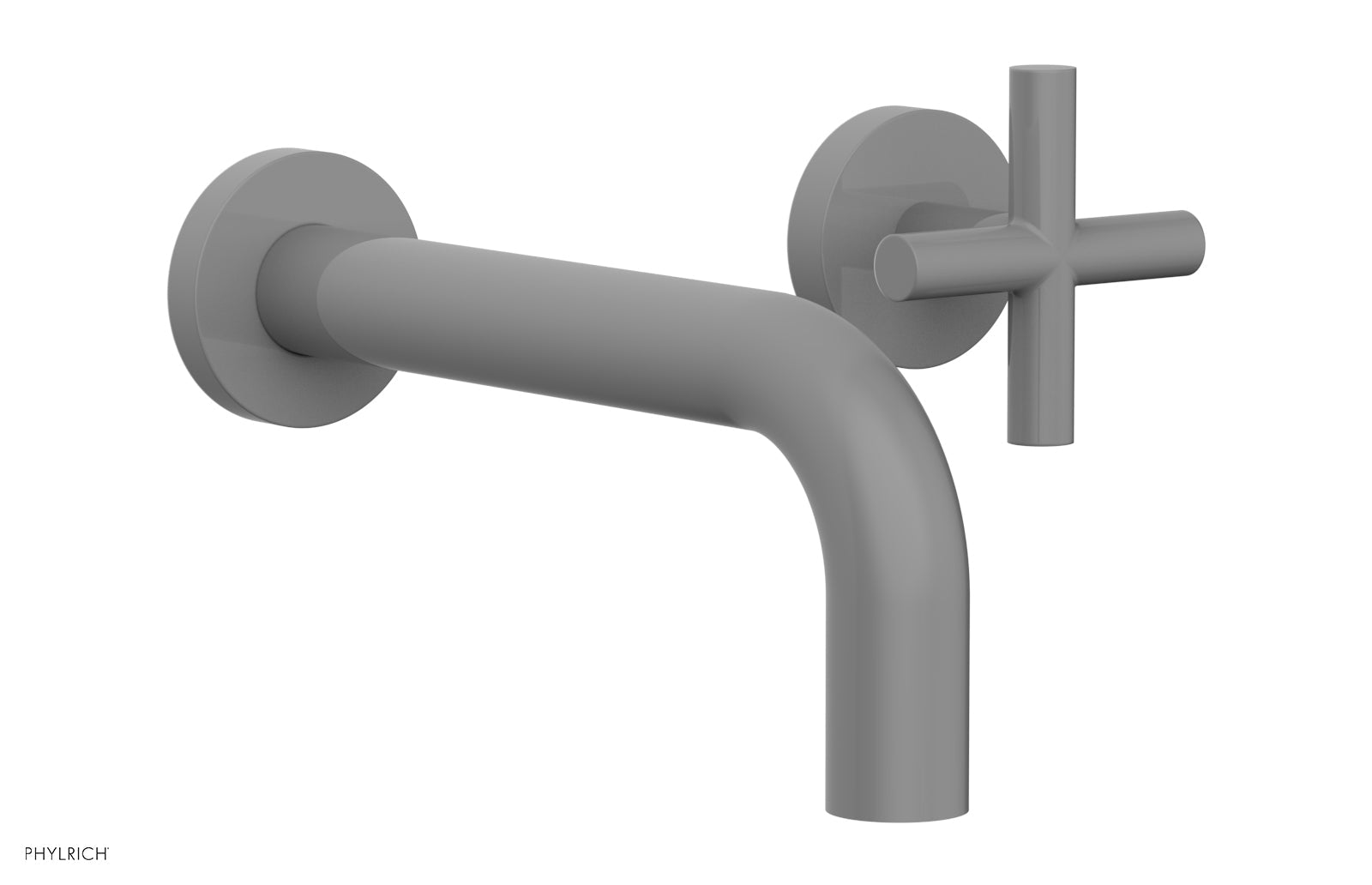 TRANSITION - Single Handle Wall Lavatory Set - Cross Handles 120-15