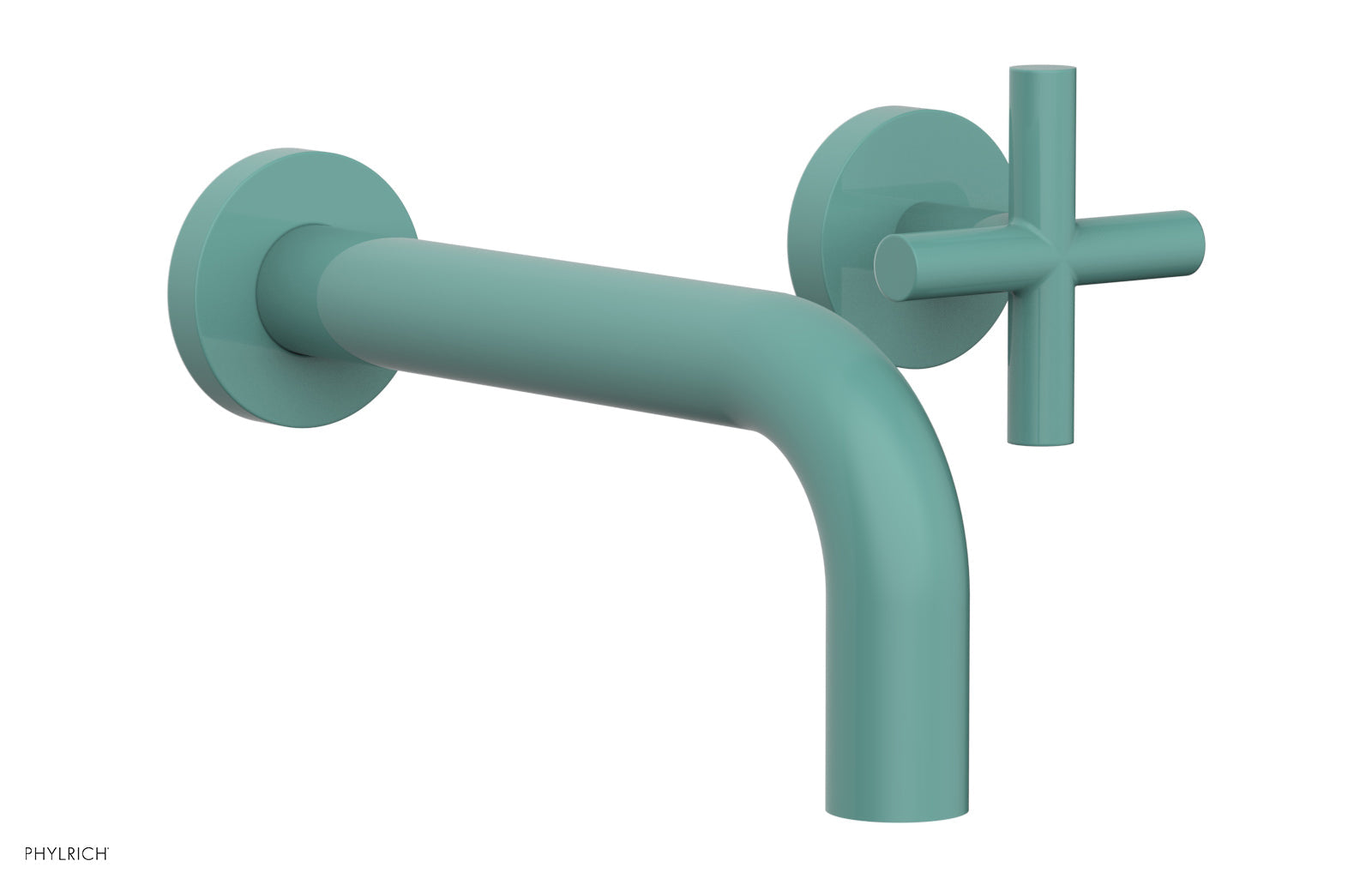 TRANSITION - Single Handle Wall Lavatory Set - Cross Handles 120-15