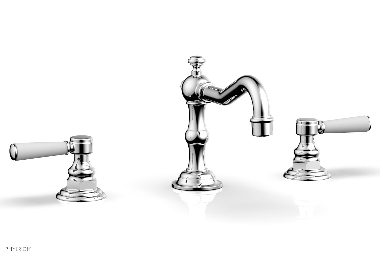 HENRI Widespread Faucet - Satin White Lever Handles 161-02