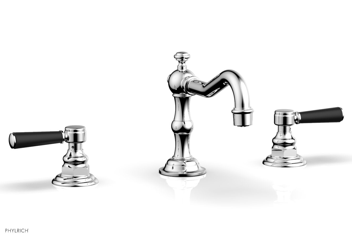 HENRI Widespread Faucet - Satin Black Lever Handles 161-02 — image 1