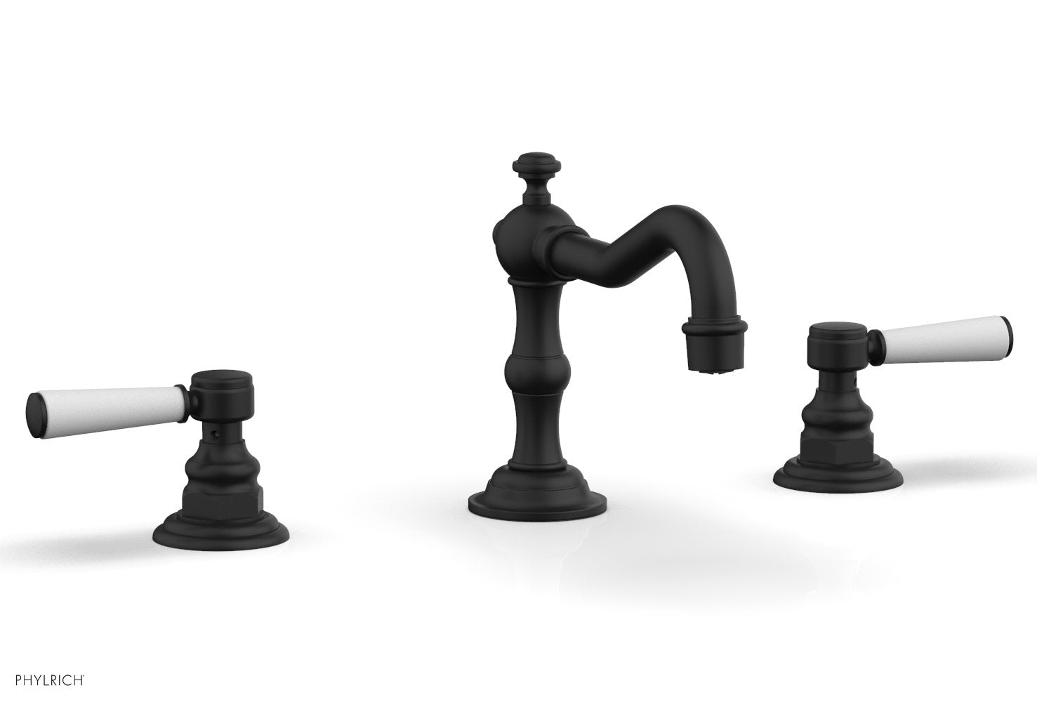 HENRI Widespread Faucet - Satin White Lever Handles 161-02