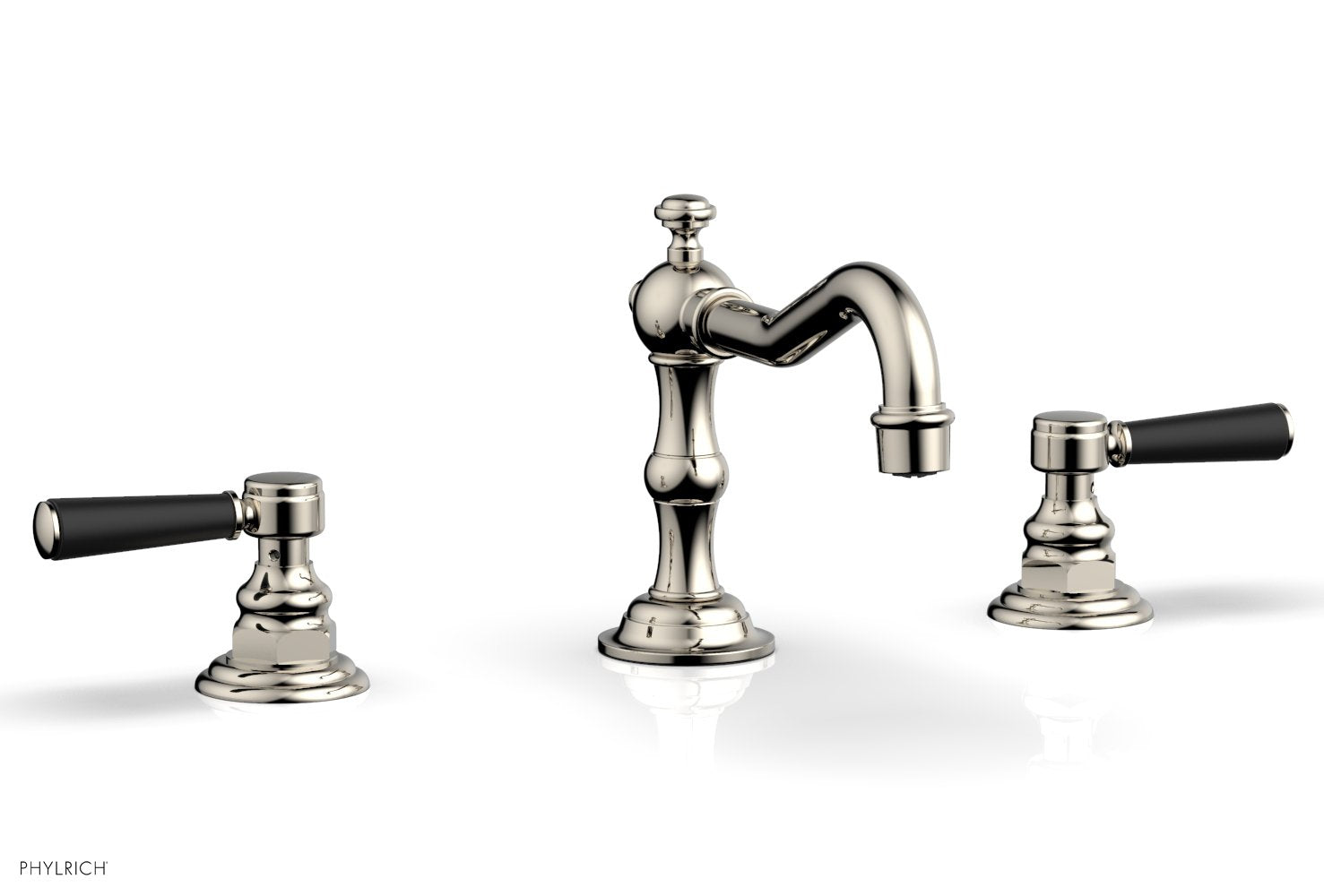 HENRI Widespread Faucet - Satin Black Lever Handles 161-02 — thumbnail 3