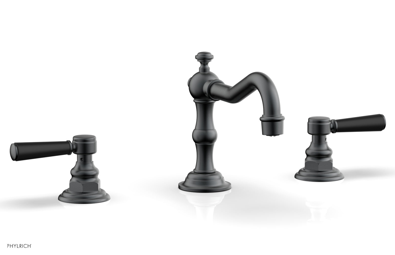 HENRI Widespread Faucet - Satin Black Lever Handles 161-02 — image 1