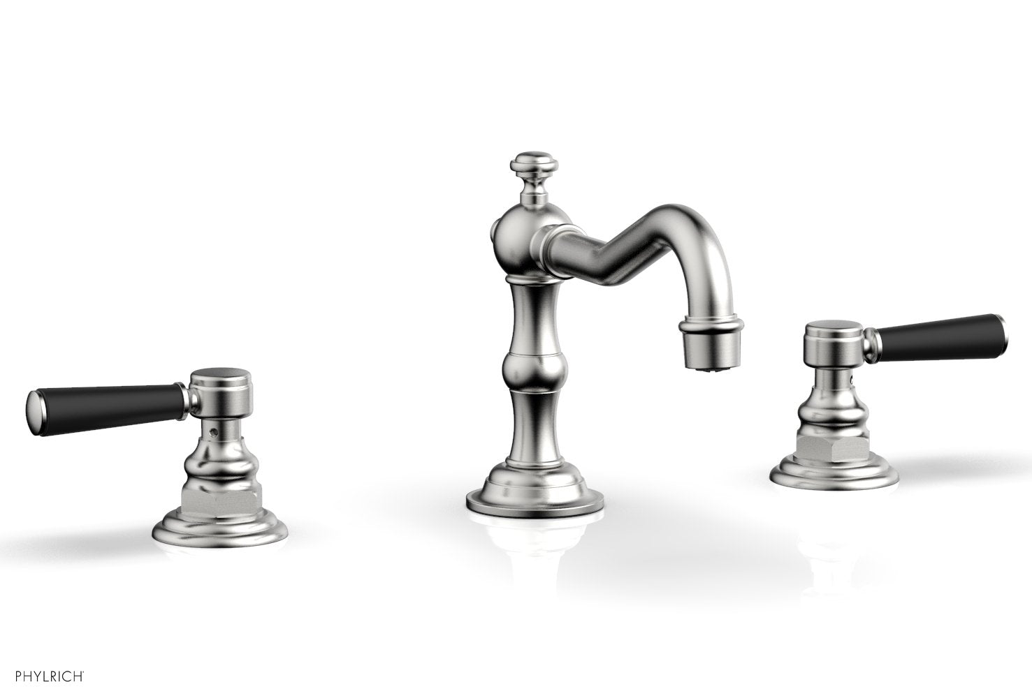 HENRI Widespread Faucet - Satin Black Lever Handles 161-02 — image 1