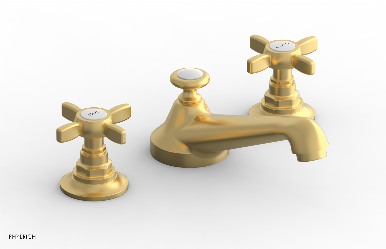 JAMESTOWN Widespread Faucet - Low Spout - Cross Handle 165-01 — image 1