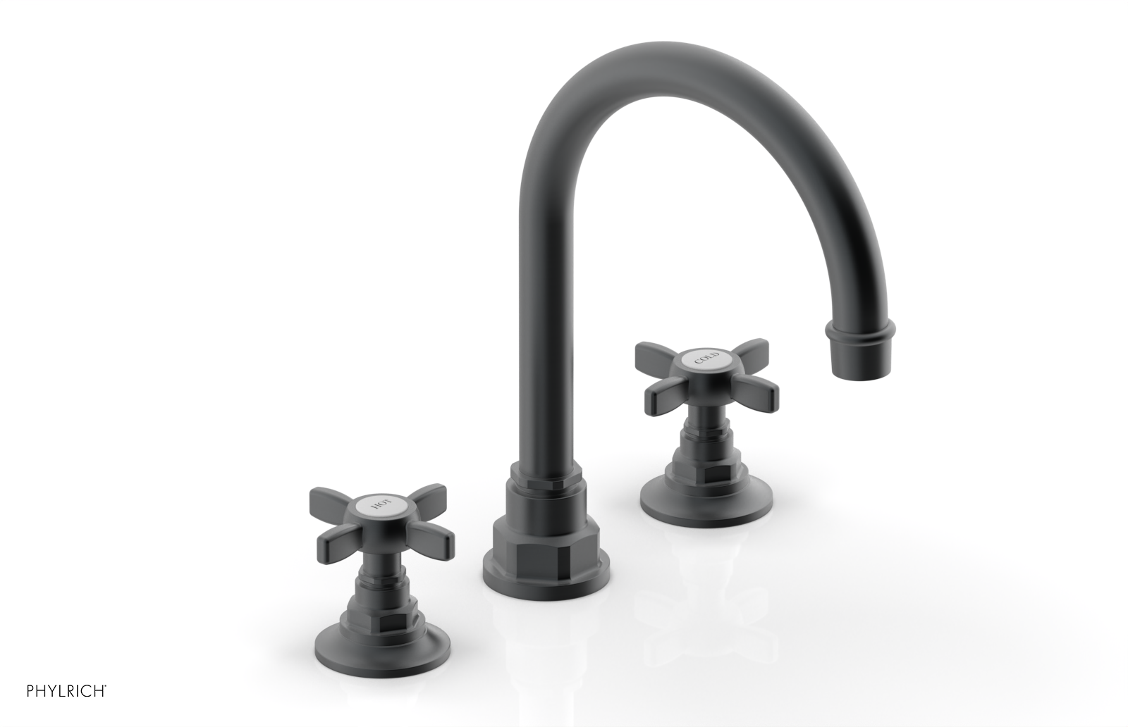 JAMESTOWN Widespread Faucet - High Spout - Cross Handle 165-03 — image 1